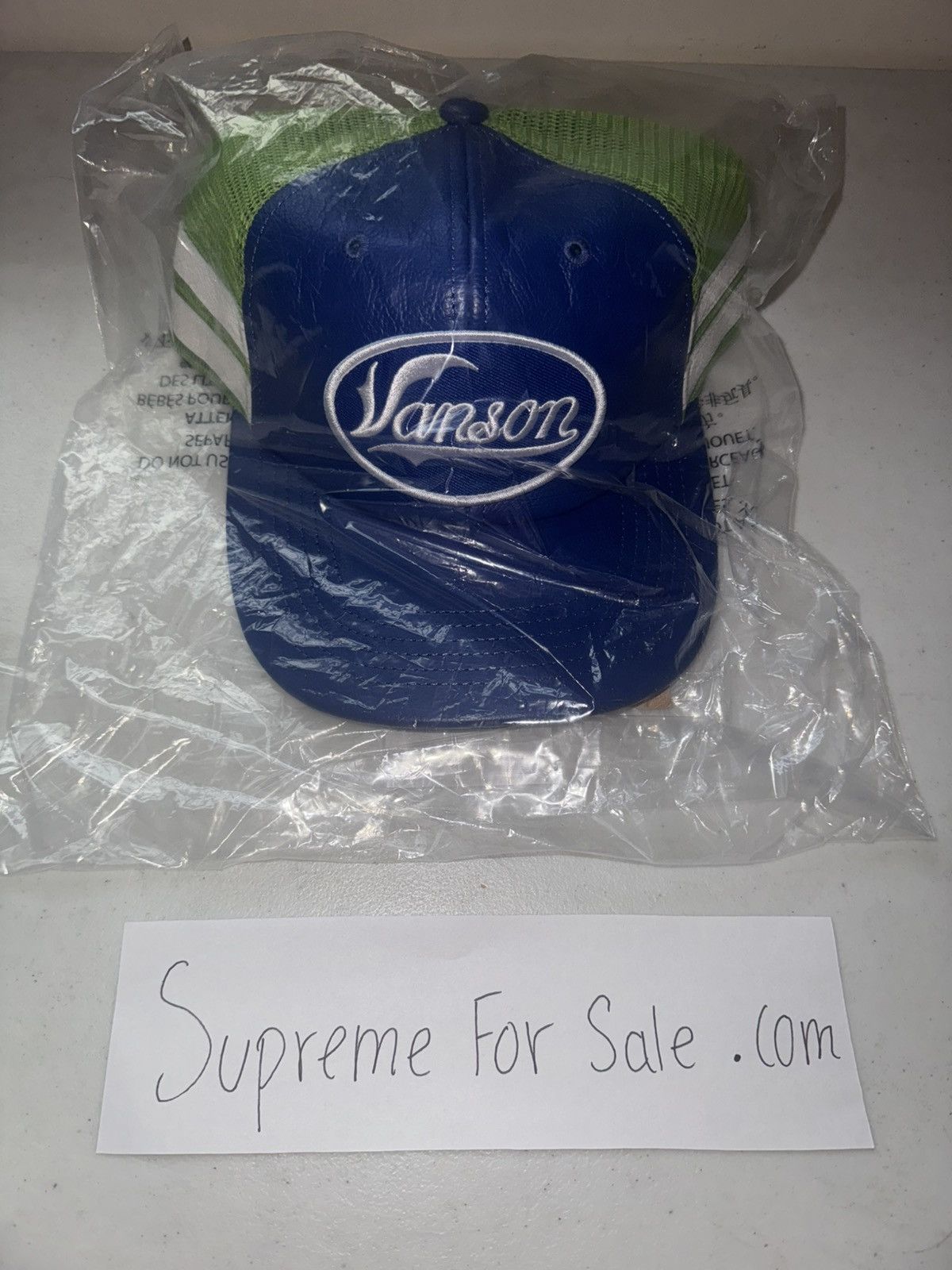 Supreme × Vanson Leathers Supreme Vanson Leathers Mesh BAck 6-Panel Size ONE SIZE - 4 Thumbnail