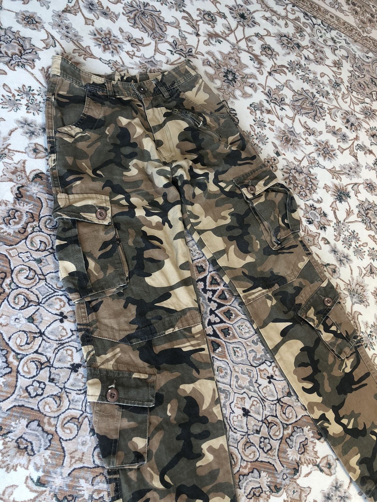 Japanese Brand CAMO TACTICAL CARGO PANTS Size US 28 / EU 44 - 2 Thumbnail