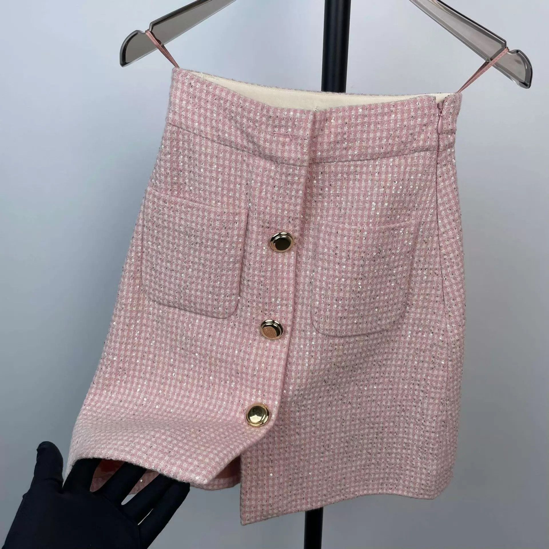 Miu Miu MIU MIU women's short pink skirt 95 New 36 Size 25" / US 0 / IT 36 - 3 Thumbnail