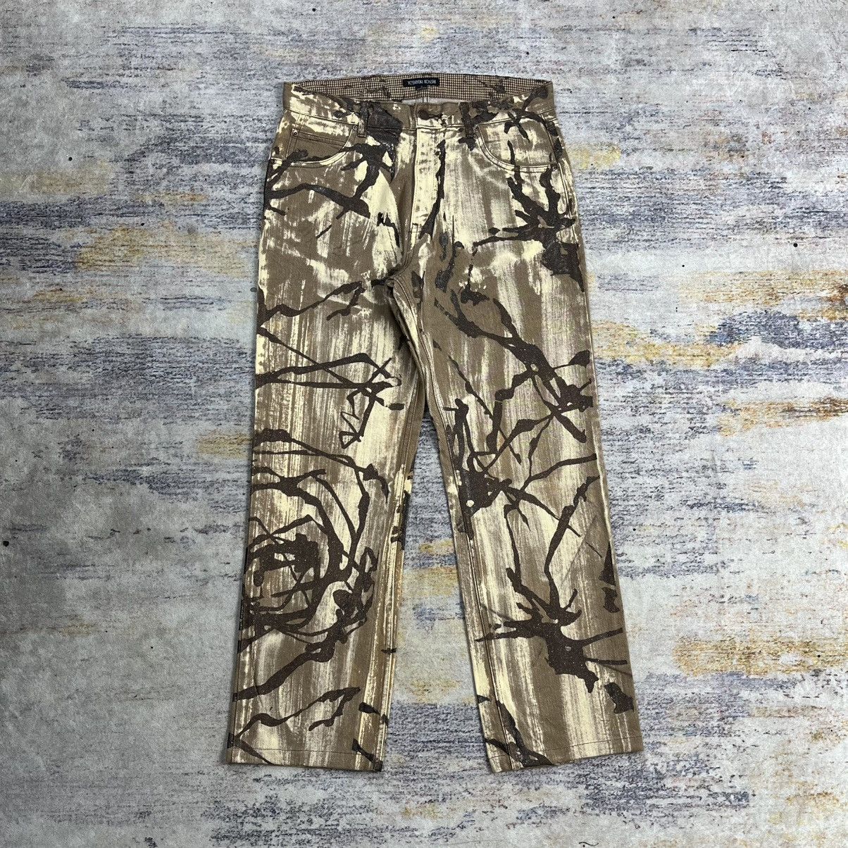 Hysteric Glamour × Yoshiyuki Konishi Archive Yoshiyuki Konishi splatter bleach denim pants Size US 32 / EU 48 - 1 Thumbnail