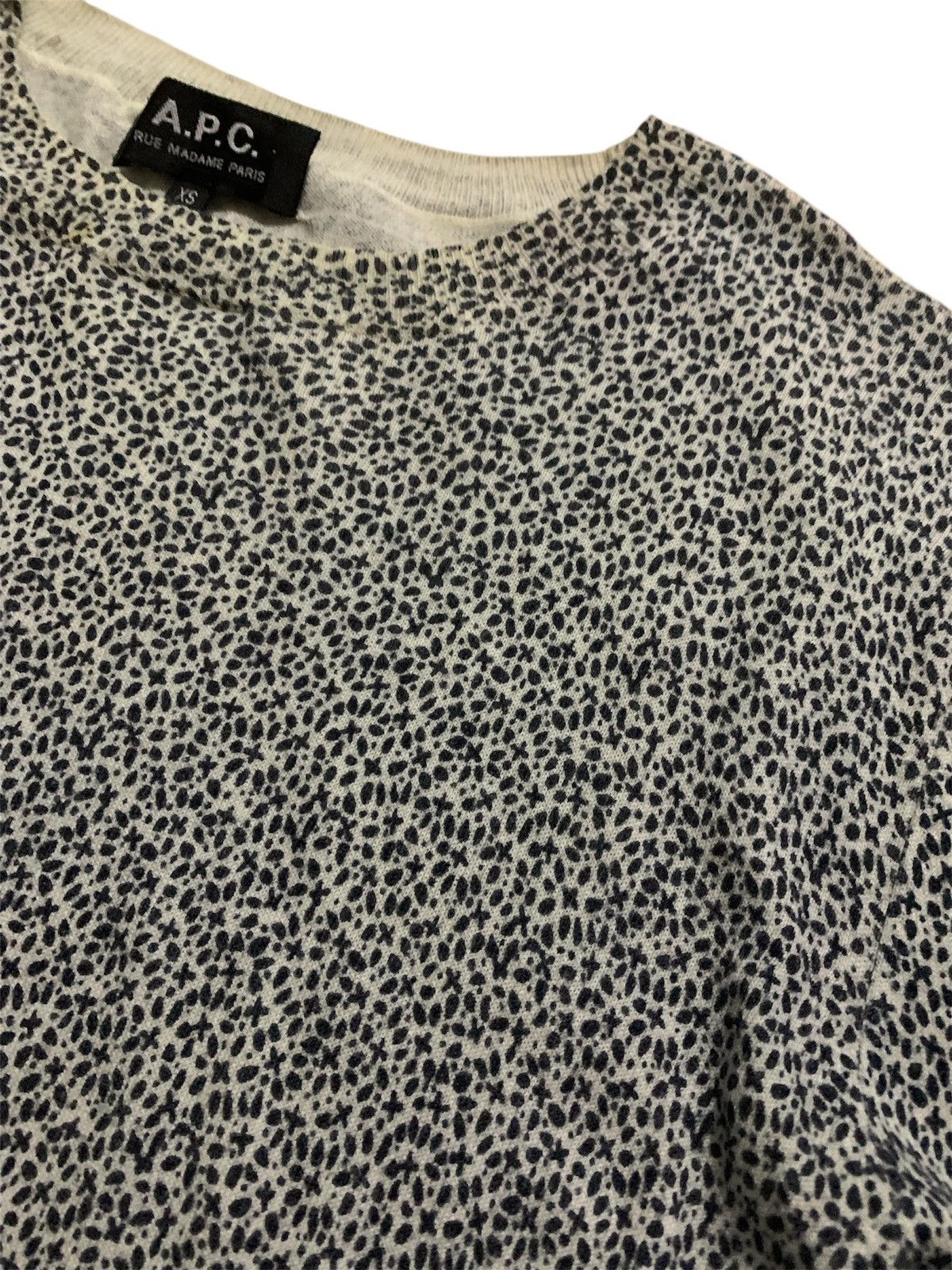 A.P.C. Vtg A.p.c Rue Madame Paris Leapord Shirt Size S / US 4 / IT 40 - 3 Thumbnail