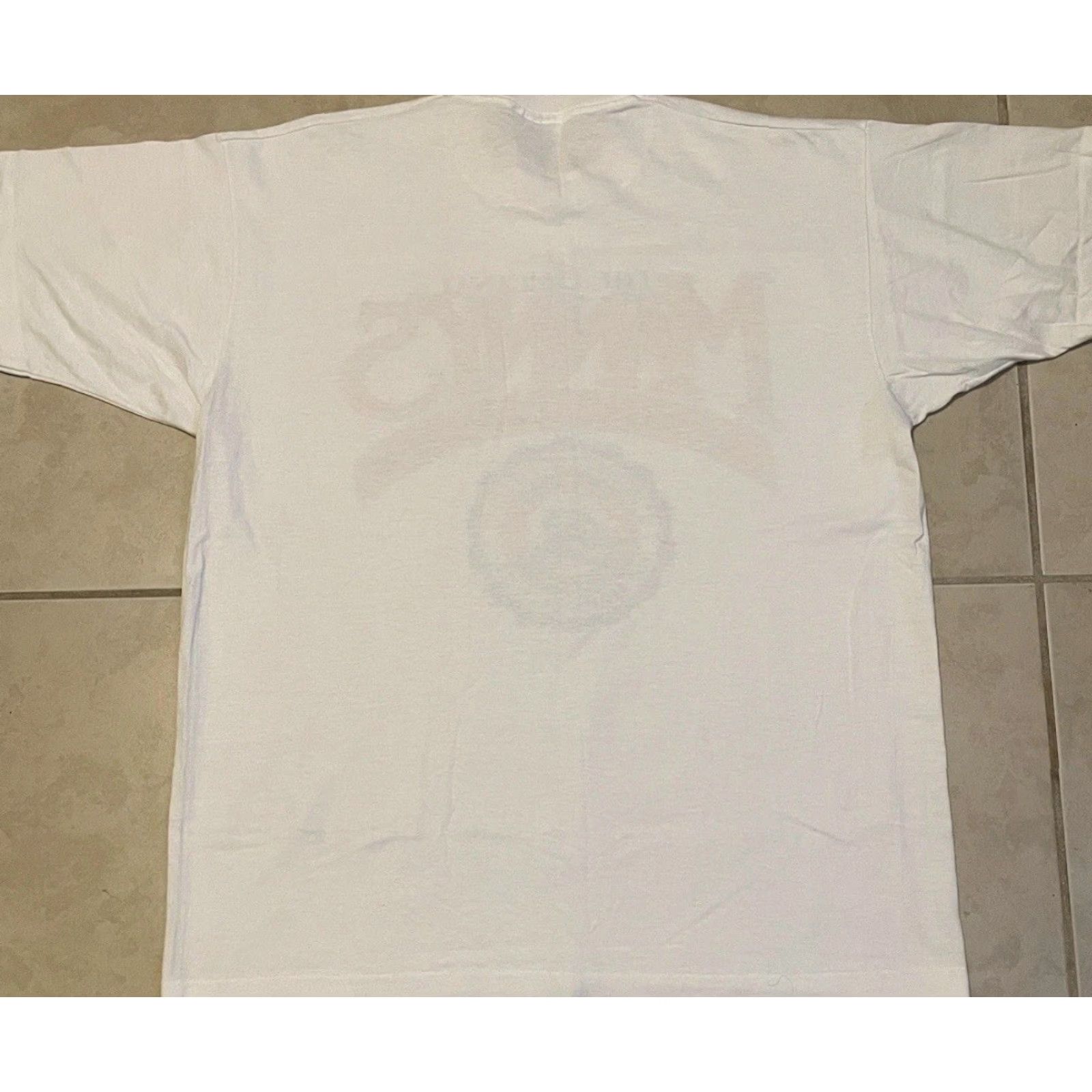 Vintage VINTAGE 90s Syracuse University Mannys Clothing Shirt XL White Mens T-Shirt Grunge Track & Field PE 80s USA Sports Size US XL / EU 56 / 4 - 5 Thumbnail