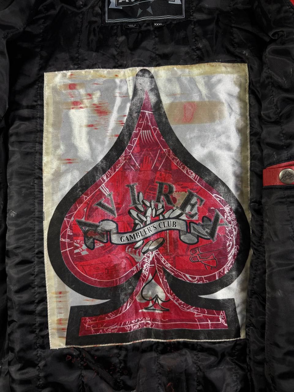 Avirex Vintage Avirex King Casino All Leather Stadium Bomber Jacket Size US XXL / EU 58 / 5 - 15 Thumbnail