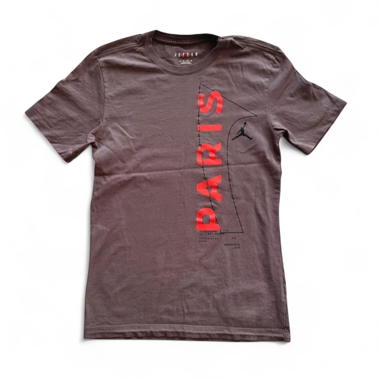 Jordan Brand Paris Saint-Germain x Jordan Men's Size XS Brown T-Shirt Size US S / EU 44-46 / 1 - 1 Thumbnail