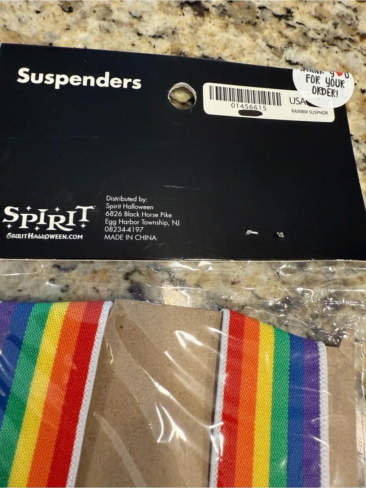 Share Spirit Homme Spirit Halloween rainbow colorful clown suspenders. OS. Size ONE SIZE - 4 Thumbnail