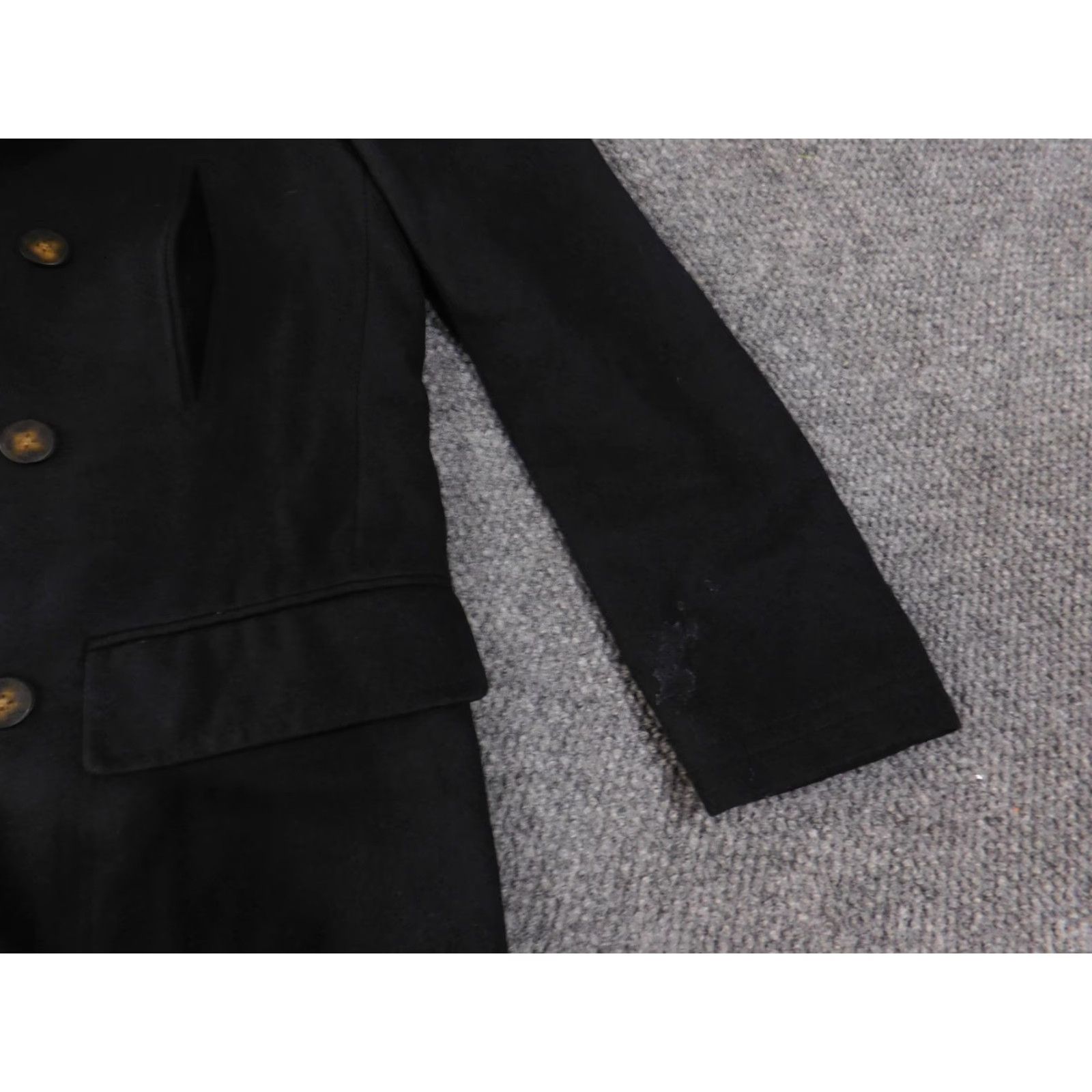 Ralph Lauren VINTAGE Lauren Ralph Lauren Coat Mens 40L Wool Blend Peacoat Button Overcoat Classic Size US XXS / EU 40 - 4 Thumbnail