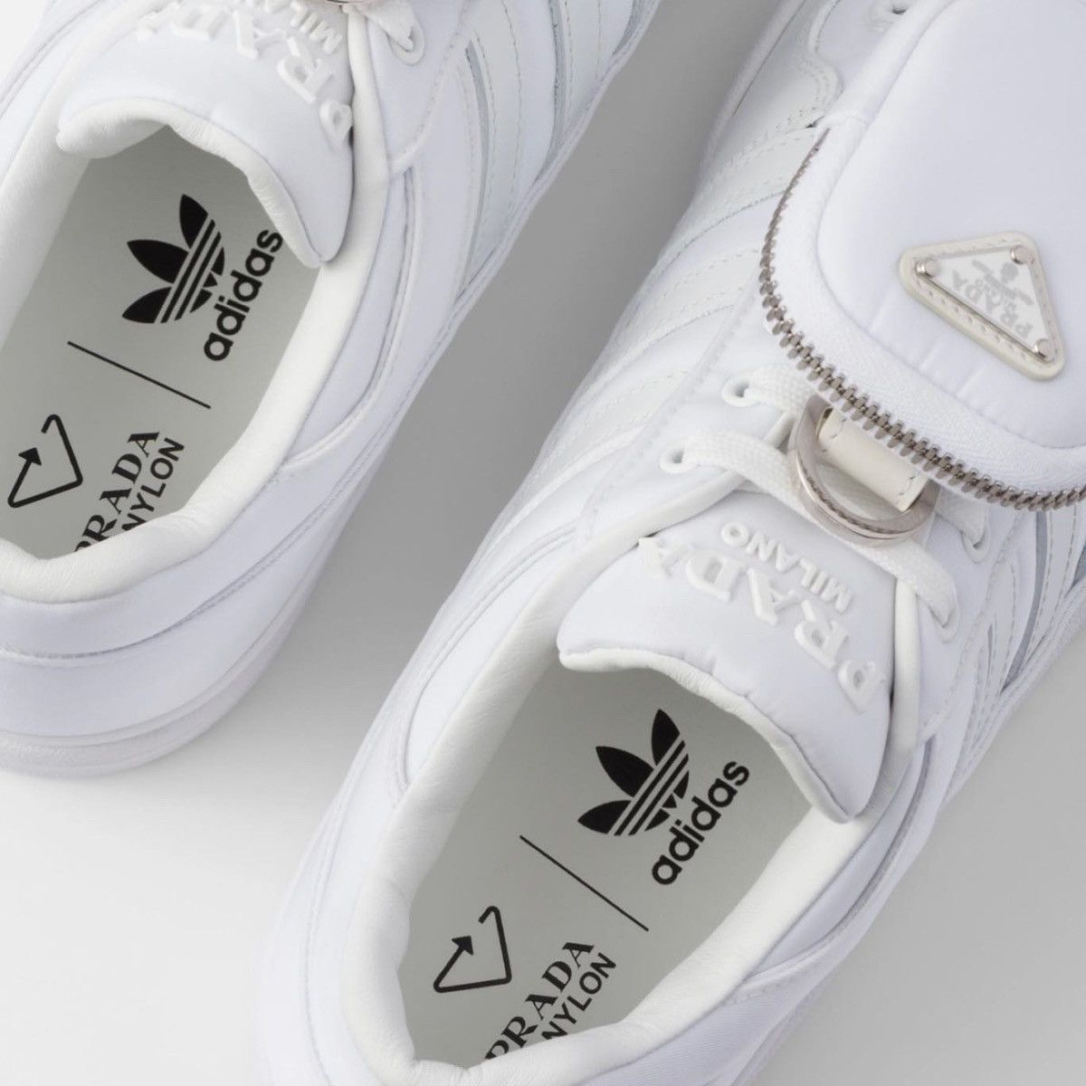 Adidas × Prada Prada x Adidas Re-Nylon Forum Low White Size US 10 / EU 43 - 7 Thumbnail