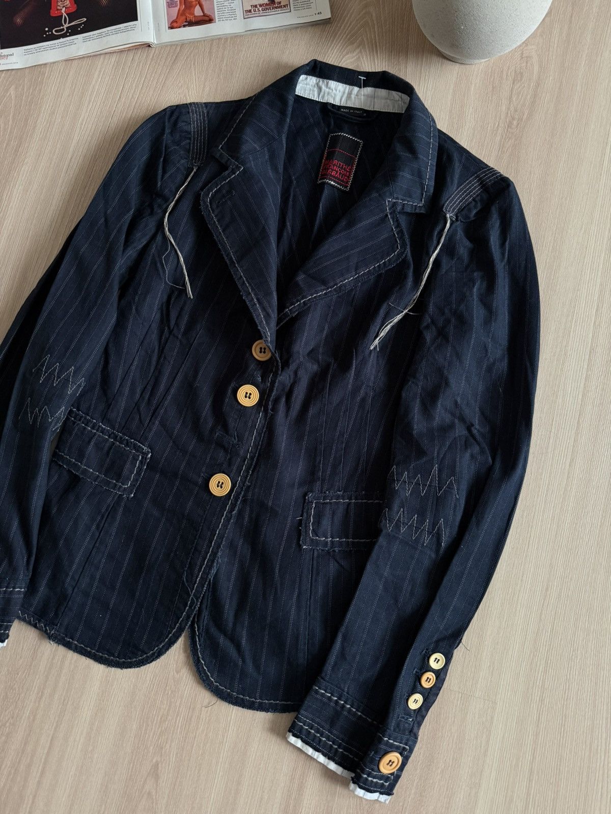 Marithe + Francois Girbaud Vintage Marithe + Francois Girbaud Japanese Blazer Size M / US 6-8 / IT 42-44 - 6 Thumbnail