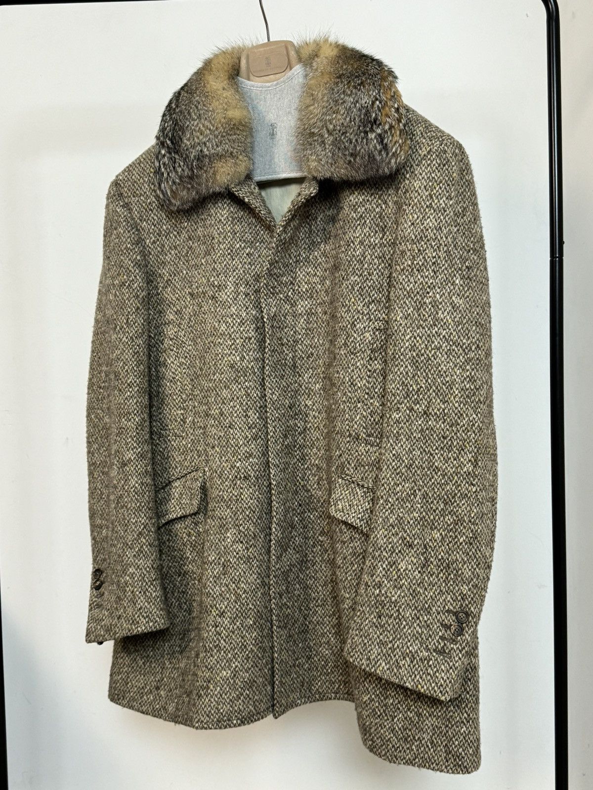 Brunello Cucinelli Extremely Rare Brunello Cucinelli 100% wool coat Size US XL / EU 56 / 4 - 2 Thumbnail