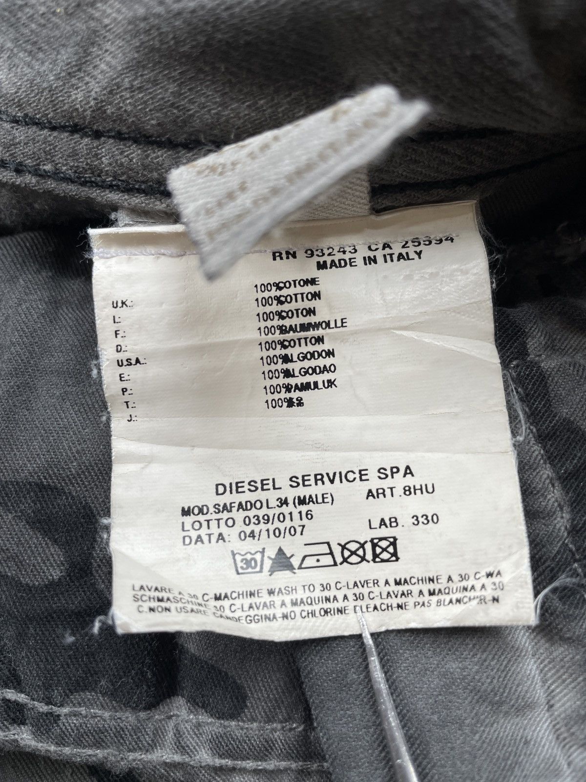 Diesel DIESEL SAFADO DISTRESSED JEAN Size US 32 / EU 48 - 17 Thumbnail