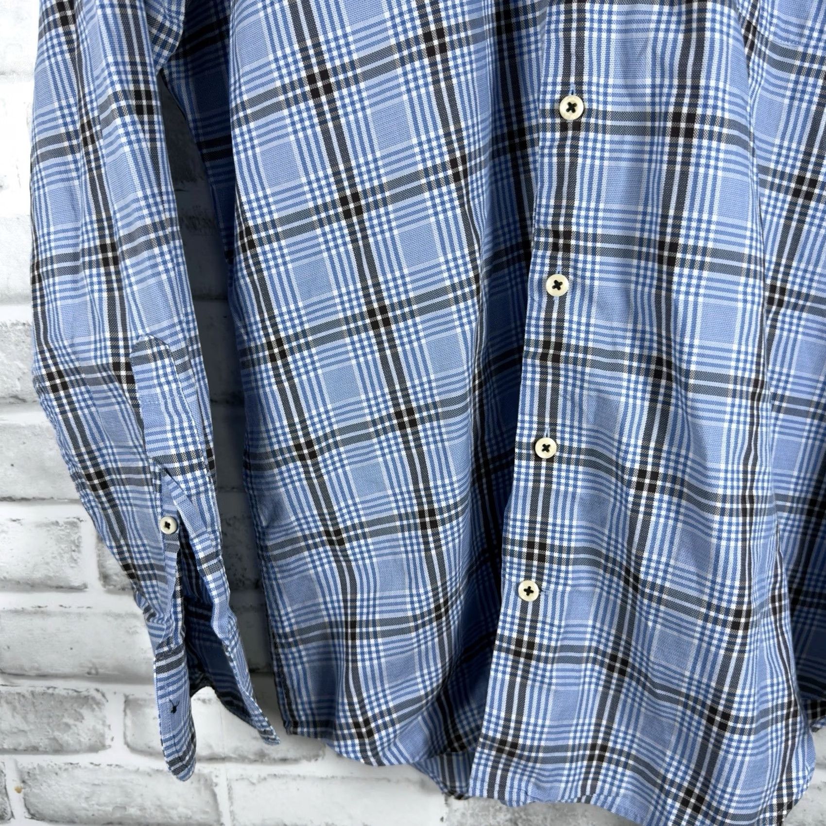 Peter Millar Peter Millar Blue Plaid Long Sleeve Button Down Shirt Mens M Size US M / EU 48-50 / 2 - 3 Thumbnail