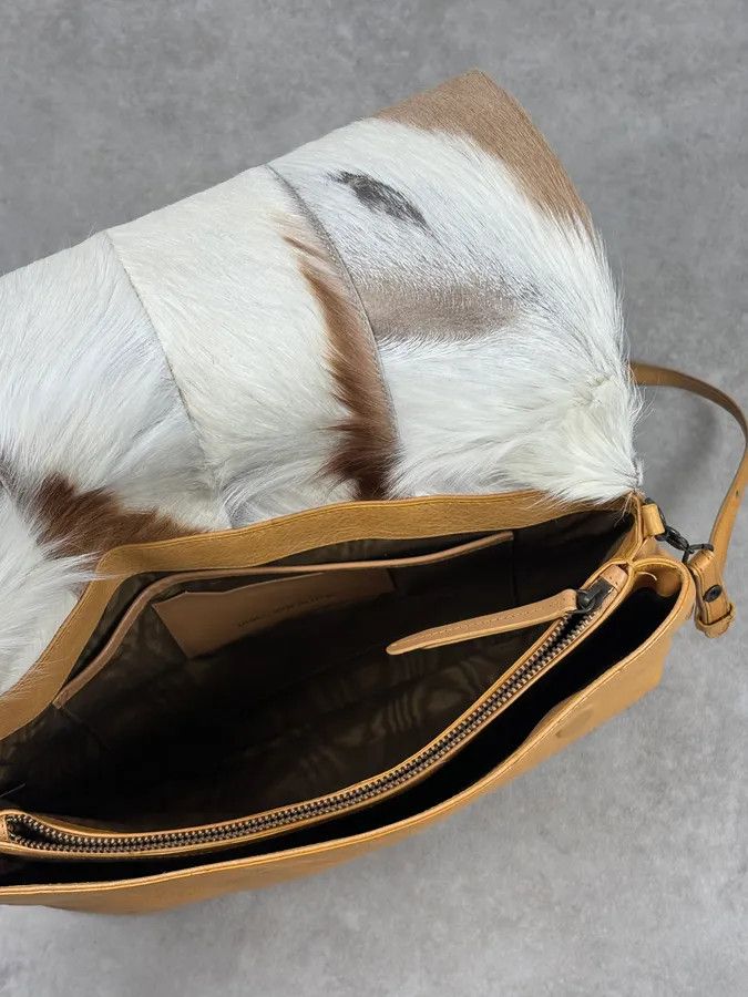 Dries Van Noten SS2015 Dries Van Noten Fur Beige Leather Shoulder Bag Size ONE SIZE - 15 Thumbnail