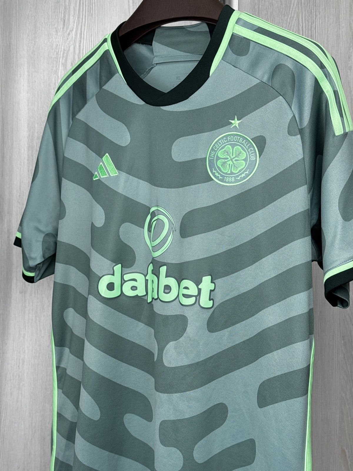 Adidas Celtic FC 2023/24 Third Football Shirt Soccer Jersey Adidas Size US XL / EU 56 / 4 - 8 Thumbnail