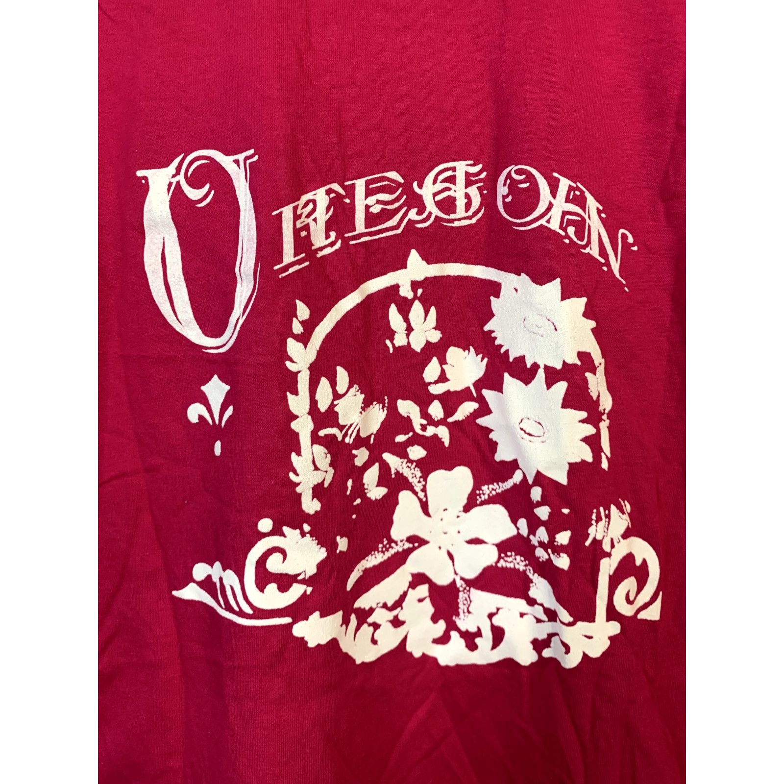 Jerzees Vintage Oregon Shirt Test Print Pink Tee T-Shirt 90s VTG L Size US L / EU 52-54 / 3 - 7 Thumbnail