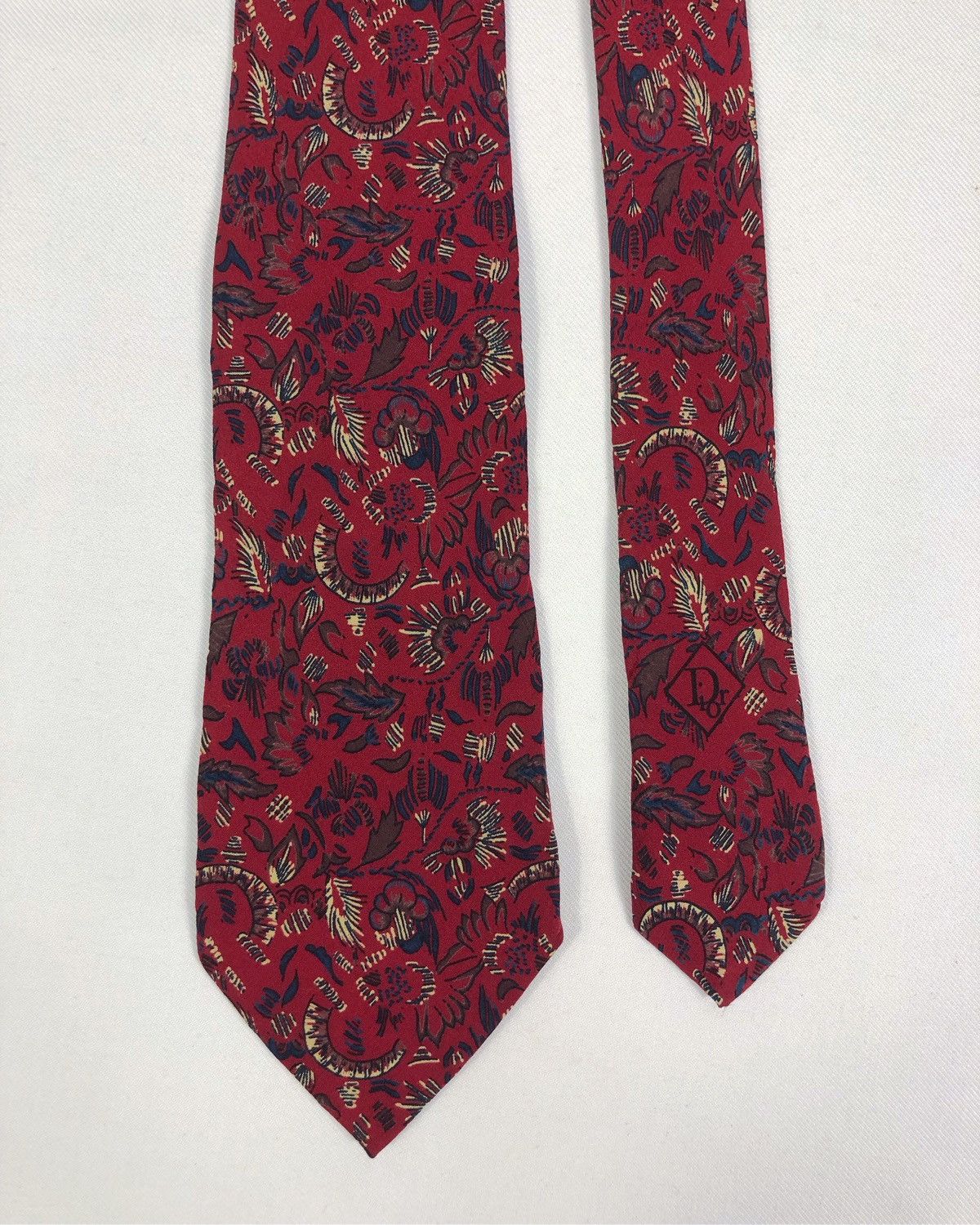 Christian Dior Monsieur Rare Vintage Christian Dior Monseiur Abstract Silk Tie Size ONE SIZE - 3 Thumbnail