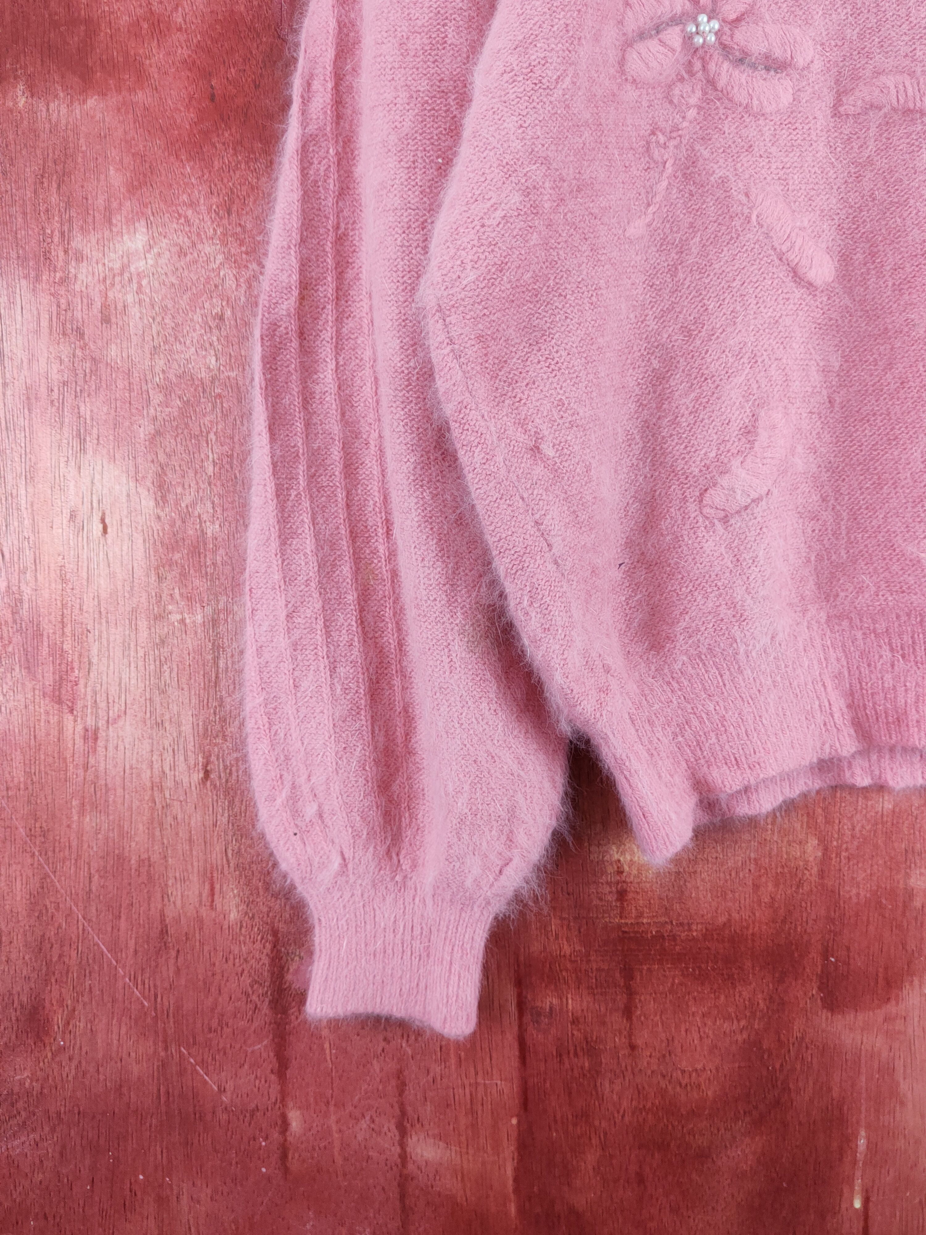 Homespun Knitwear × Japanese Brand Procole Pink Shag Shaggy Fur Mohair Knitwear #S2019 Size M / US 6-8 / IT 42-44 - 5 Thumbnail