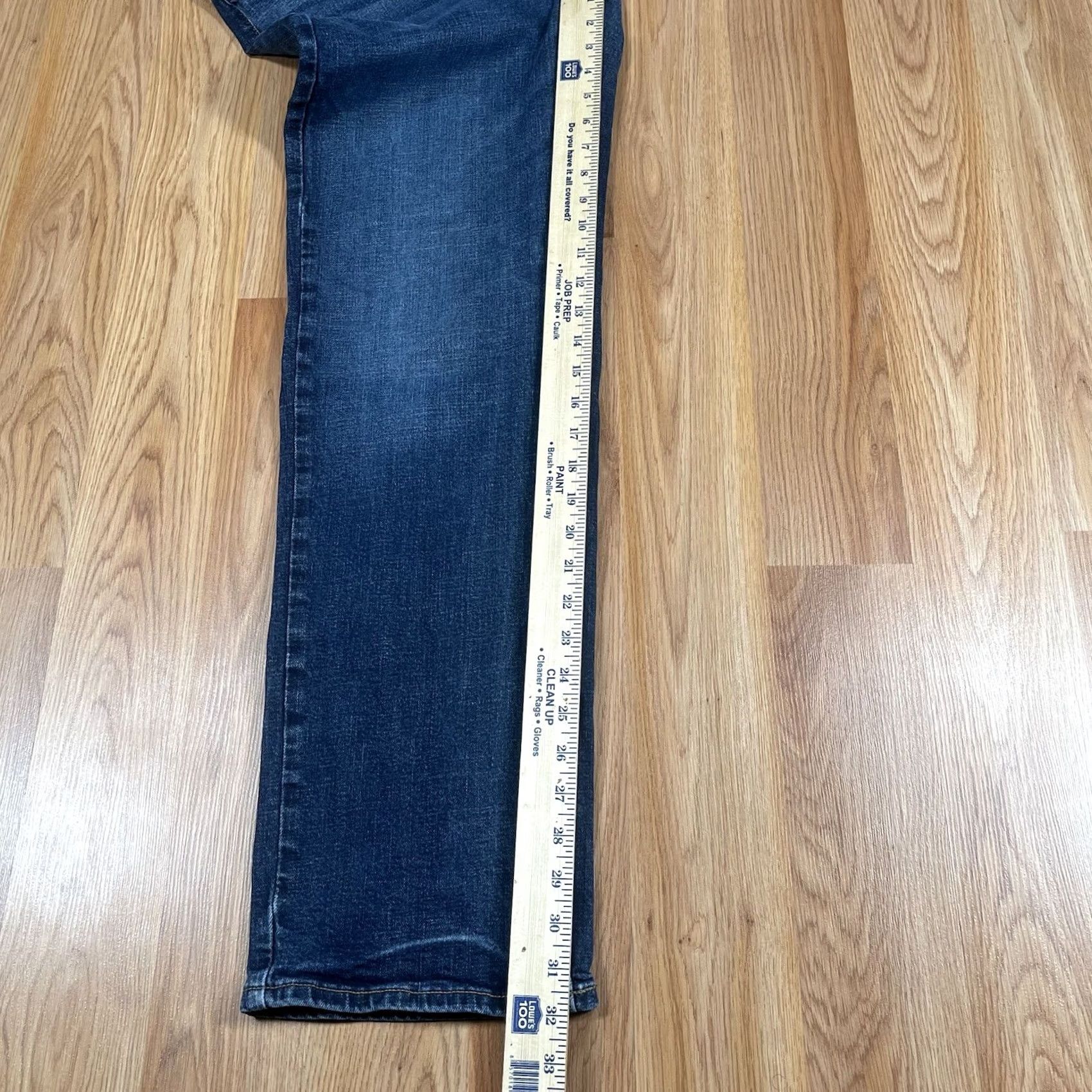 Old Navy Old Navy Jeans Mens 32Wx34L Loose Straight Leg Long Blue Wash Denim Cotton Blend Size US 32 / EU 48 - 6 Thumbnail