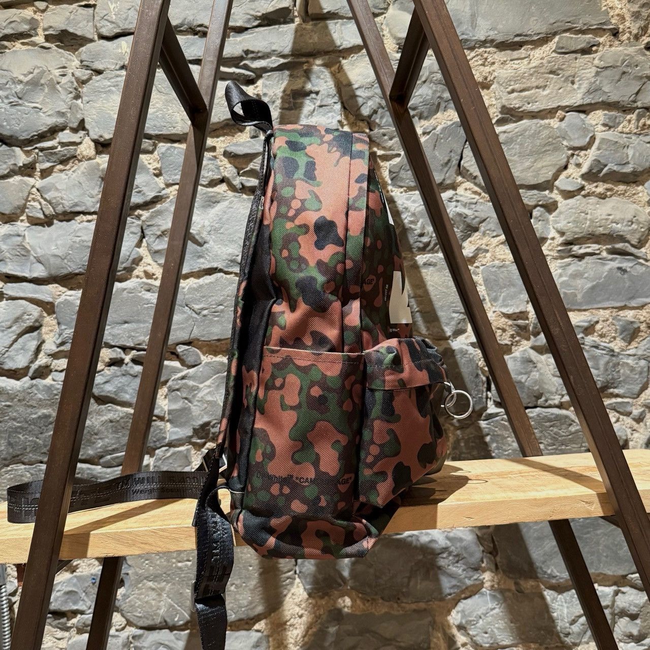 Off-White Off-white Green Camouflage Arrow Print Backpack Size ONE SIZE - 7 Thumbnail