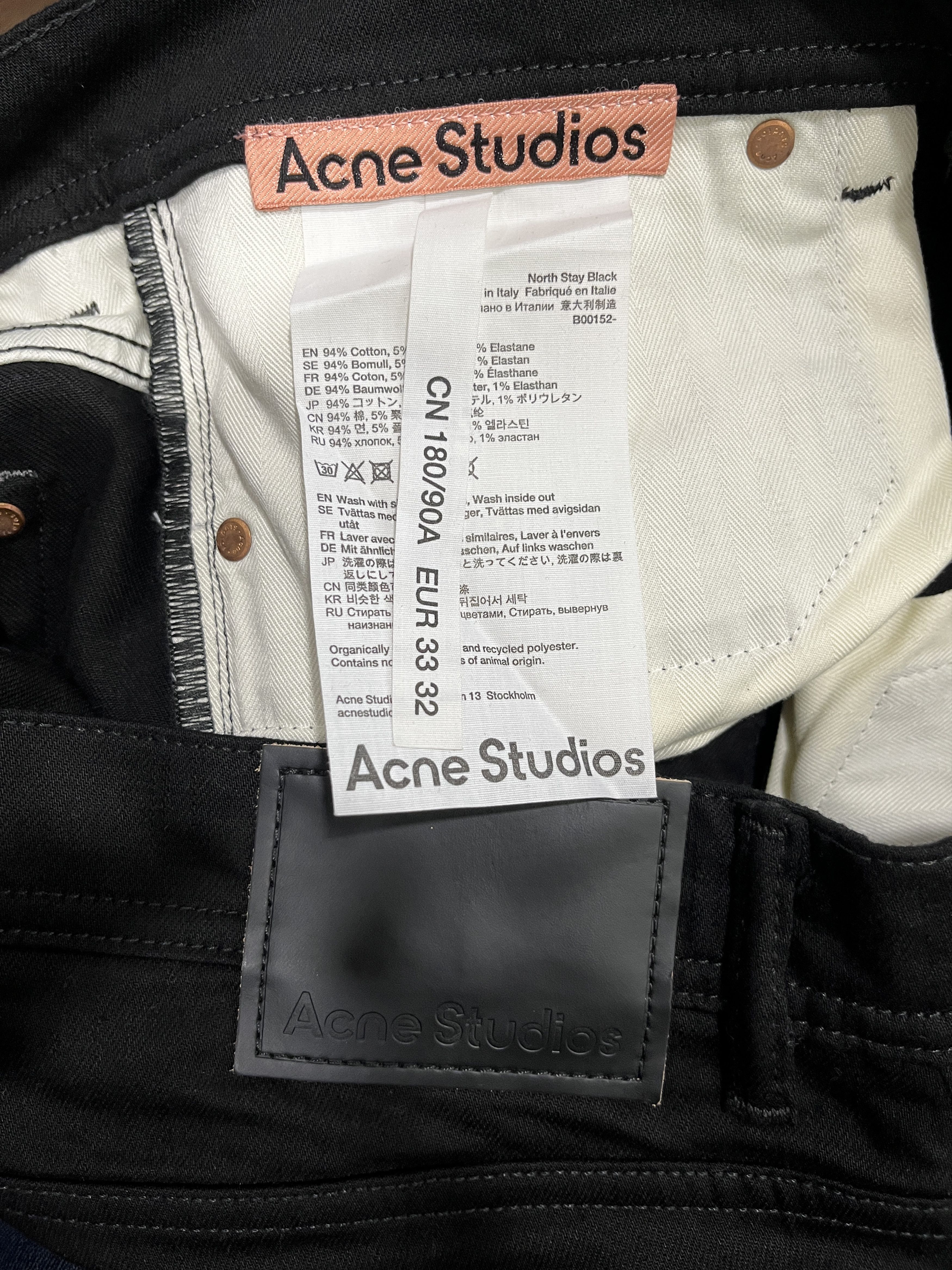 Acne Studios Black Jeans (Slim Fit) Size US 32 / EU 48 - 5 Thumbnail