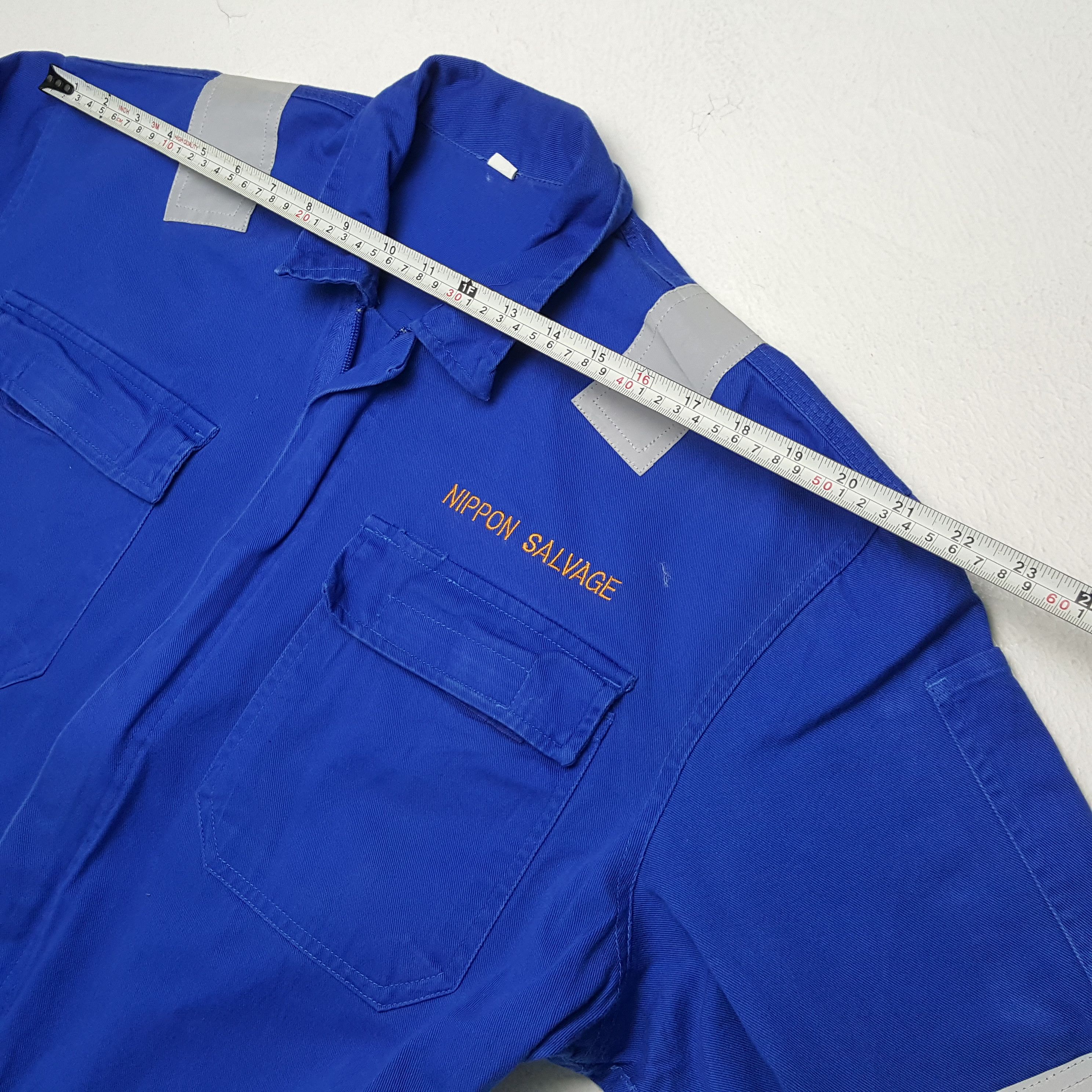 Vintage NIPPON SALVAGE Japanese Workwear Style Coverall Jacket Size US L / EU 52-54 / 3 - 9 Thumbnail