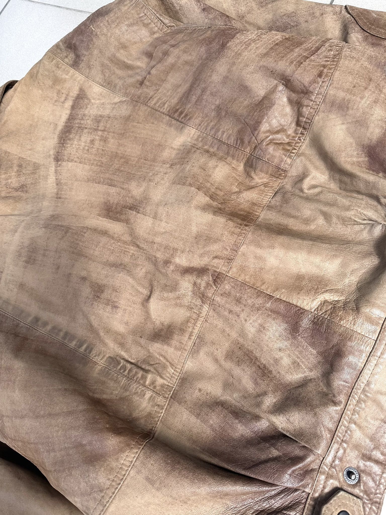 Leather × Vintage Leather men jacket vintage old money starboy Size US L / EU 52-54 / 3 - 8 Thumbnail