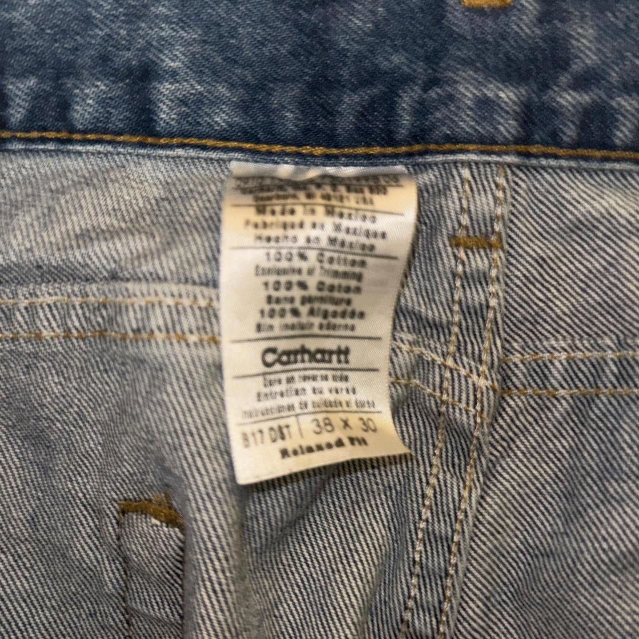 Carhartt Carhartt Men's Blue and Navy Jeans Size US 38 / EU 54 - 3 Thumbnail