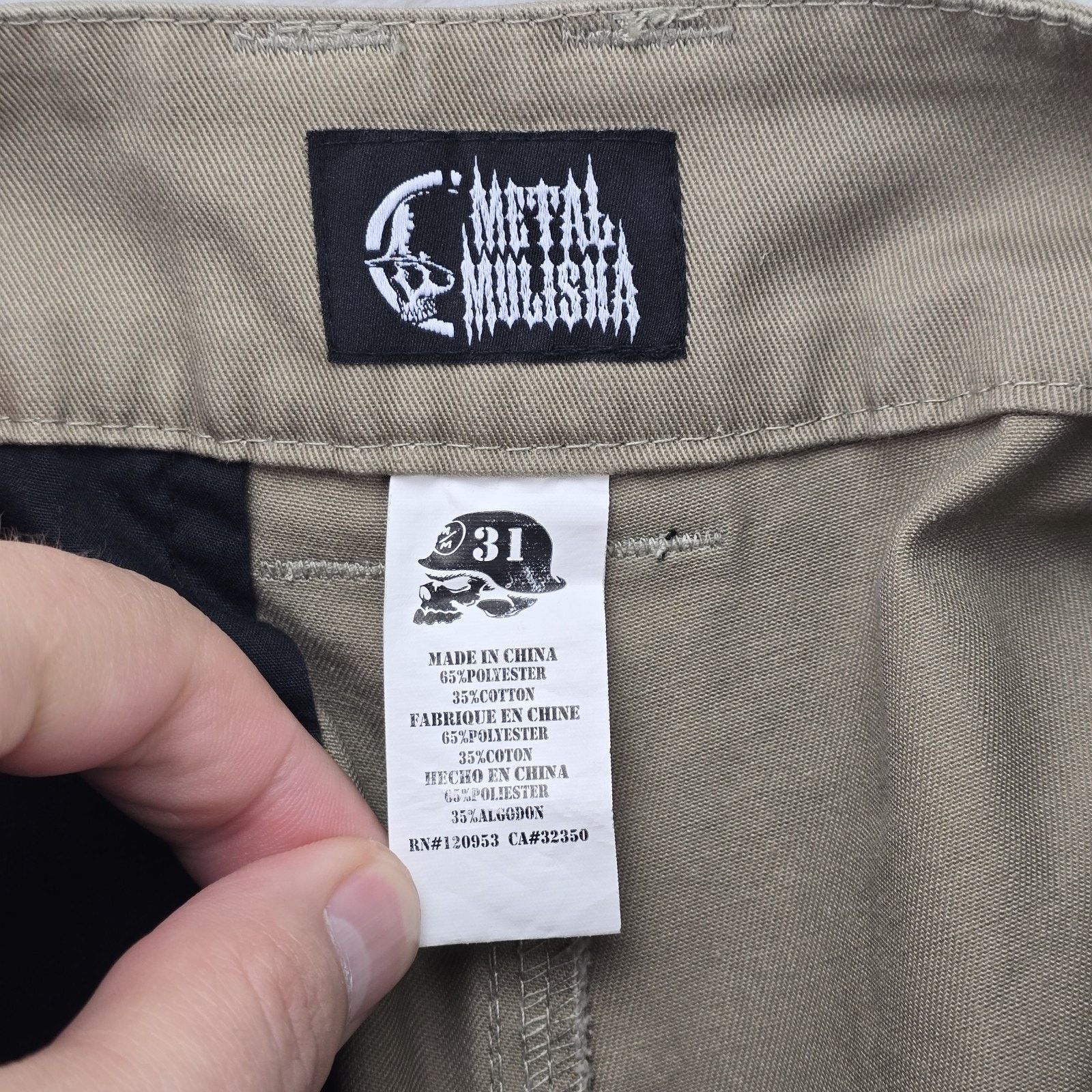 Metal Mulisha Metal Mulisha Shorts 31 Beige (Fits 32x11) Chino Skater Y2K Size US 31 - 5 Thumbnail
