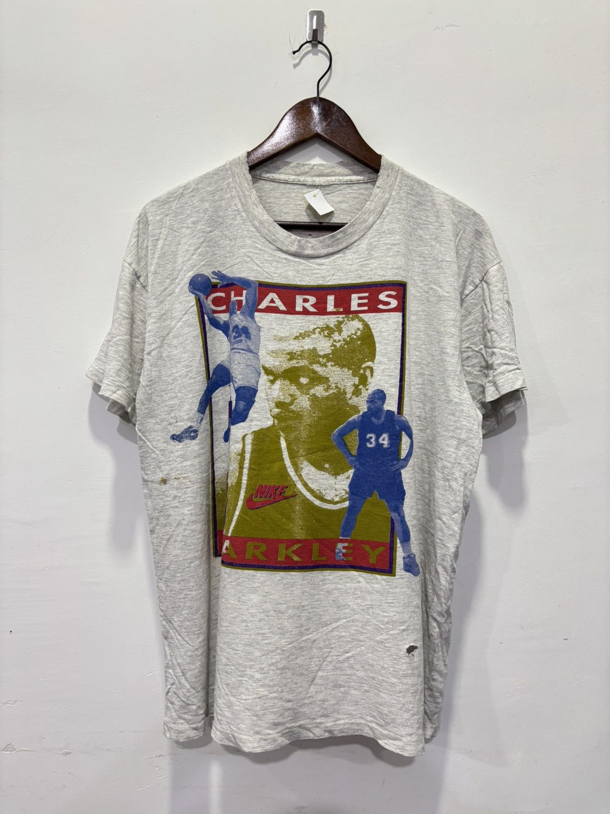 Nike × Vintage Vintage Nike Charles Barkley Tshirt Size US L / EU 52-54 / 3 - 1 Thumbnail