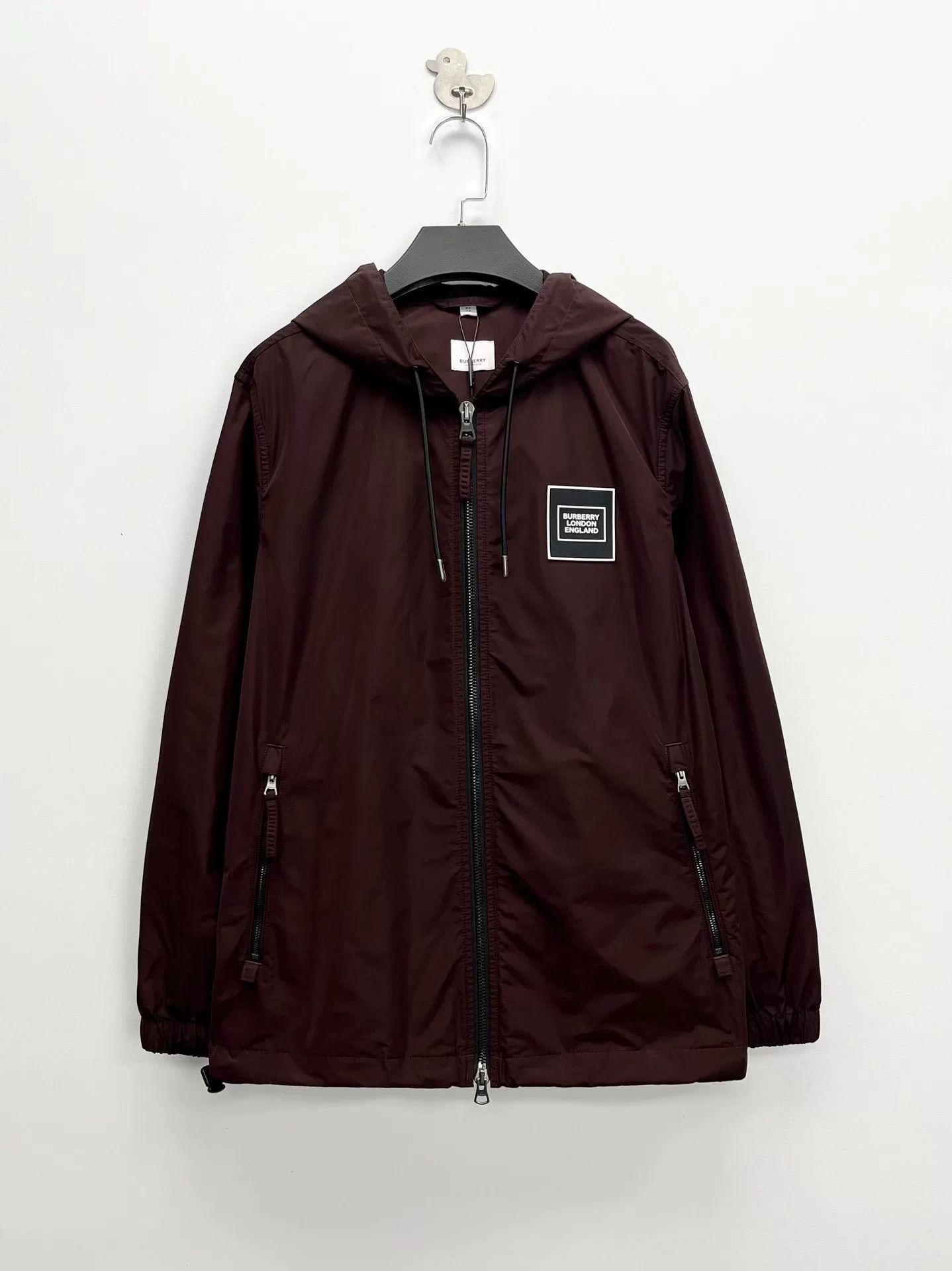 Burberry burberry burgundy nylon hooded jacket Size US XS / EU 42 / 0 - 1 Thumbnail
