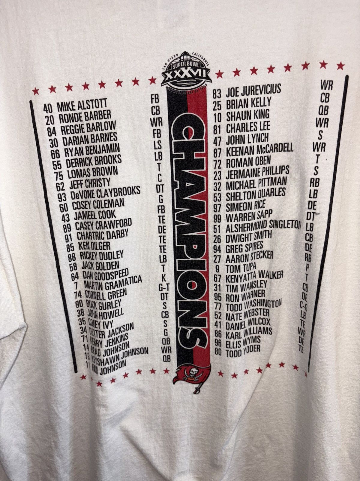 Reebok Vintage Super bowl Buccaneers tee size L Size US L / EU 52-54 / 3 - 4 Thumbnail