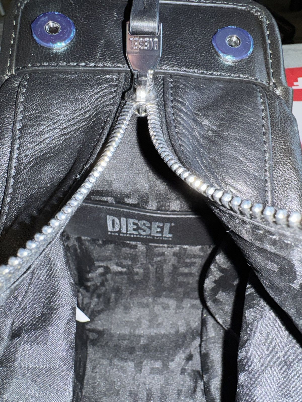 Diesel Diesel logo-charm D-Vina-RR S - Slouchy Leather Tote Bag Size ONE SIZE - 12 Thumbnail
