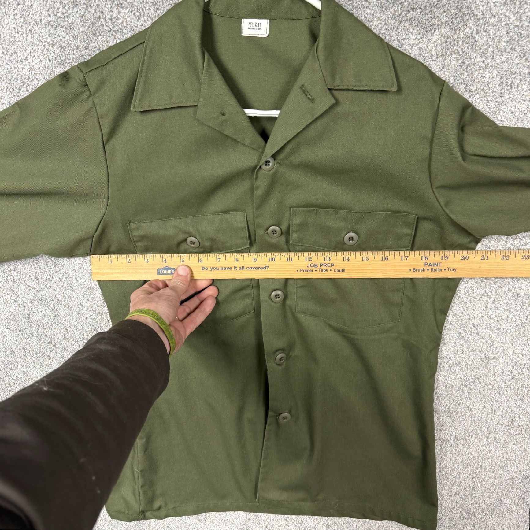Vintage VINTAGE J.H. RUTTER REX SHIRT Mens M Green OG-507 Utility Military Workwear Size US M / EU 48-50 / 2 - 4 Thumbnail