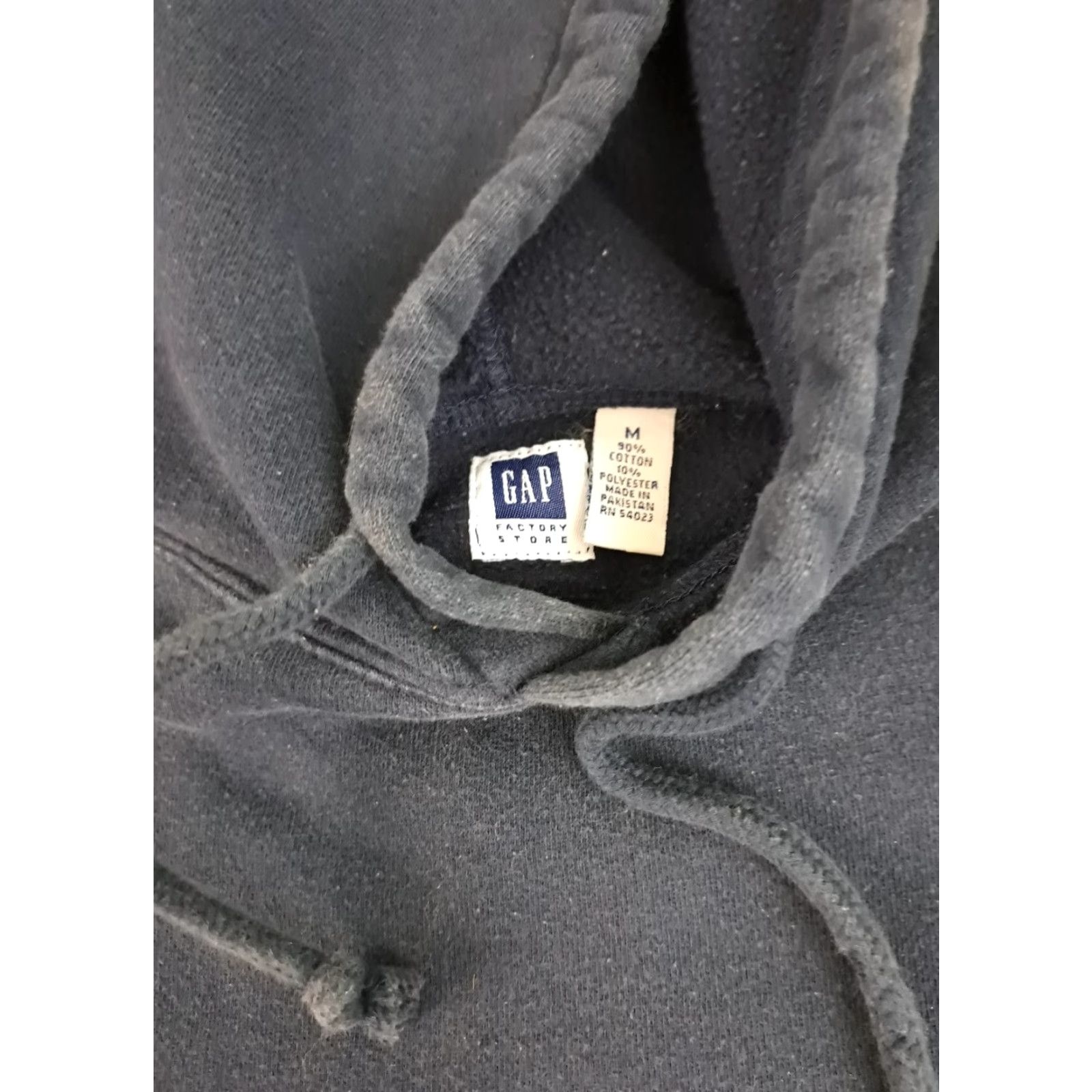 Gap VINTAGE Gap Hooded Sweatshirt Navy Athletic Reverse Weave Medium Pullover Crew Neck Long Sleeve Unisex Adults 90s Style Size US M / EU 48-50 / 2 - 6 Thumbnail