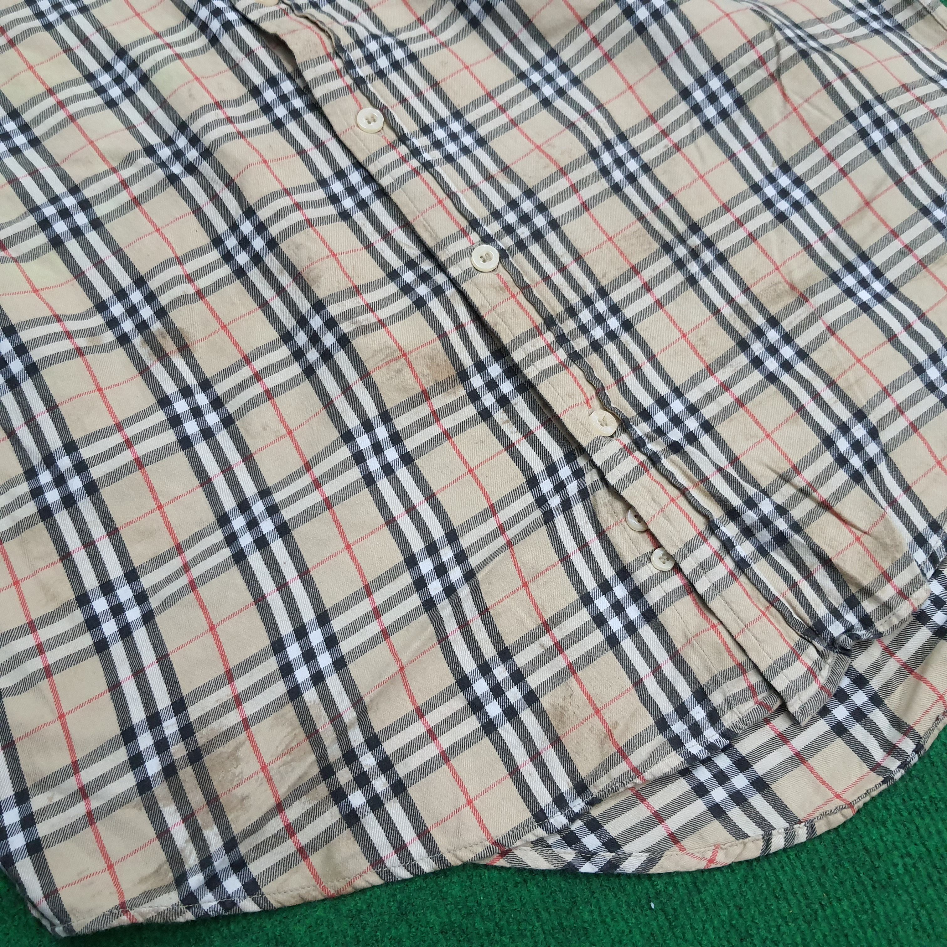Burberry × Vintage Vintage Burberry Nova Check Button Up Shirt Size US M / EU 48-50 / 2 - 9 Thumbnail