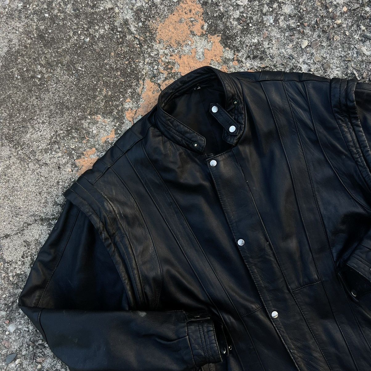 Leather × Vintage Vintage Genuine Real Leather Jacket High Quality Rock Punk Size US M / EU 48-50 / 2 - 2 Thumbnail