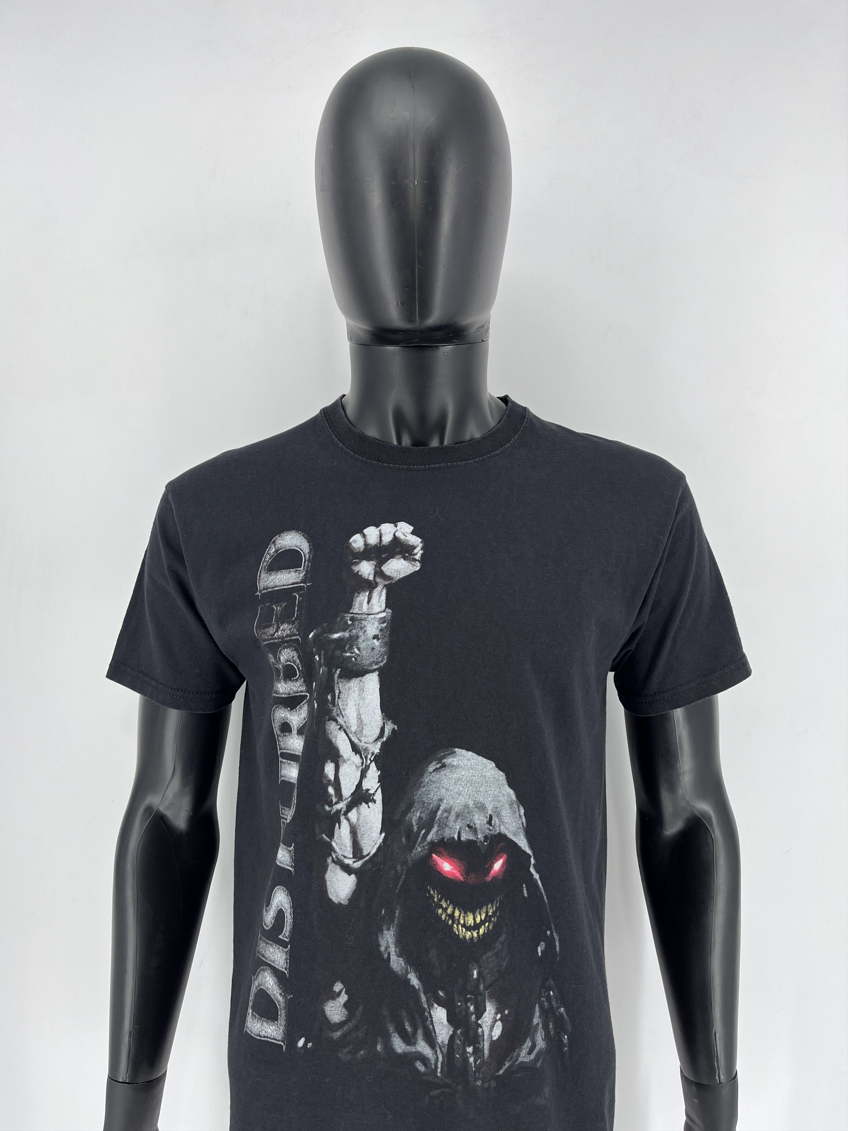Band Tees Vintage Y2K Disturbed Metal Band Grunge Faded Double Sided Size US M / EU 48-50 / 2 - 1 Thumbnail