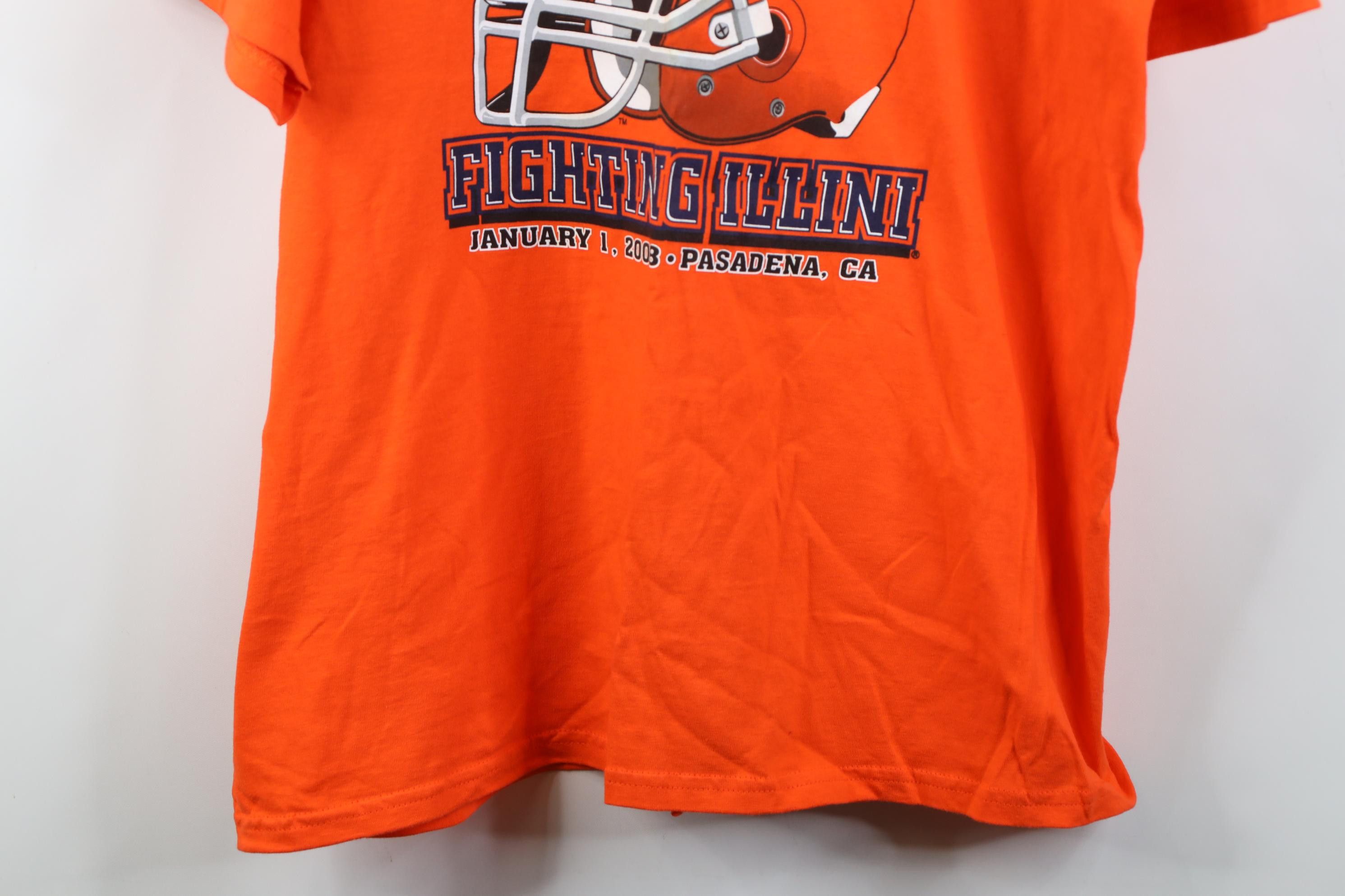 Vintage Vintage Y2K 2008 Rose Bowl University of Illinois T-Shirt Size US XL / EU 56 / 4 - 3 Thumbnail