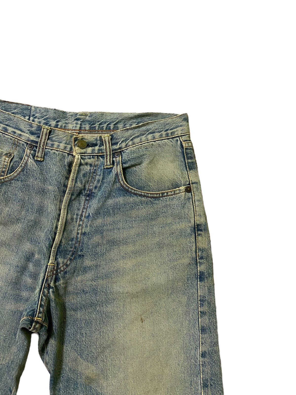 Hysteric Glamour × Vintage Studio D'ARTISAN Balenciaga Style Distressed Selvedge Jeans Size US 29 - 5 Thumbnail