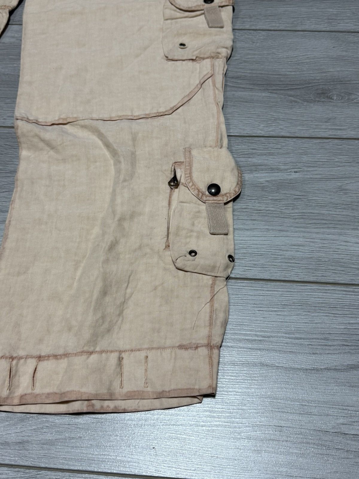 Polo Ralph Lauren POLO linen silk cargo miltipocket military style pants Size US 34 / EU 50 - 3 Thumbnail
