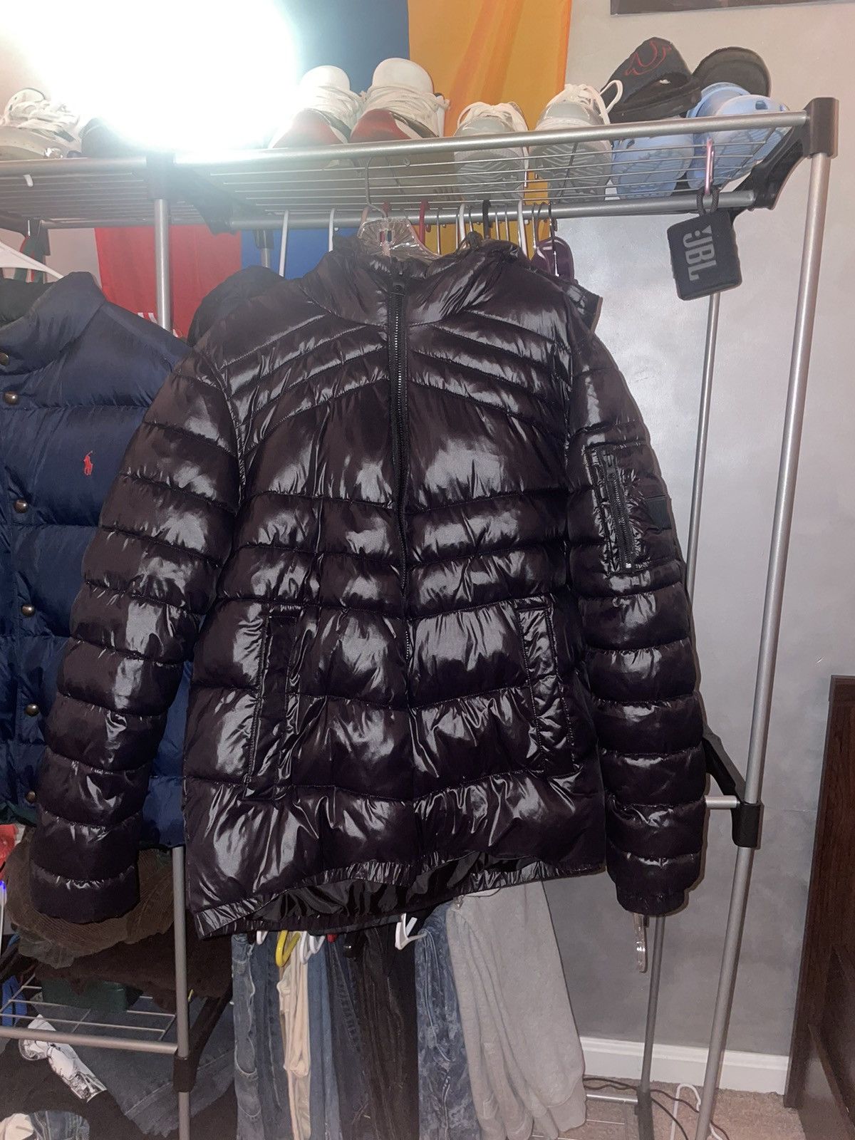 Guess Triple Black Guess Puffer Jacket Size US L / EU 52-54 / 3 - 1 Thumbnail