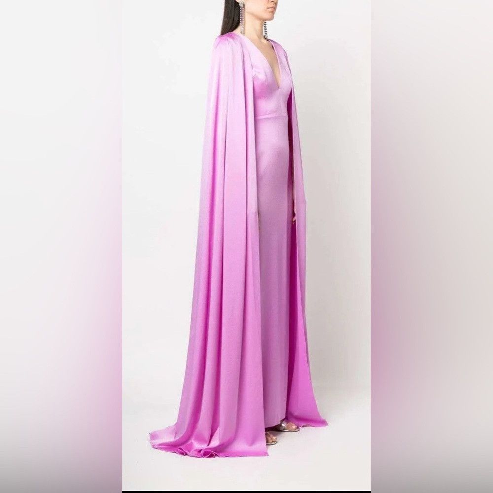 Alex Perry New | ALEX PERRY HUDSON SATIN CREPE GOWN UK 12/US 8 Size M / US 6-8 / IT 42-44 - 1 Thumbnail