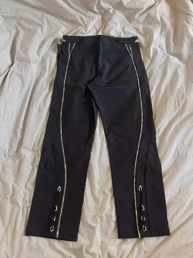 Kiko Kostadinov kiko kostadinov 22aw/22fw Rear zipper/split wide leg pants Size US 32 / EU 48 - 2 Thumbnail