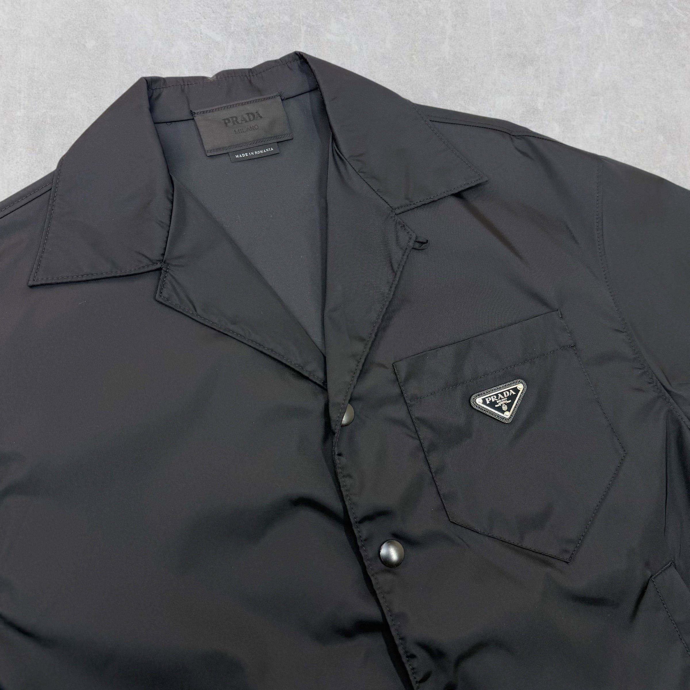 Prada Prada Re-Nylon Short Sleeve Shirt Black M Size US M / EU 48-50 / 2 - 3 Thumbnail