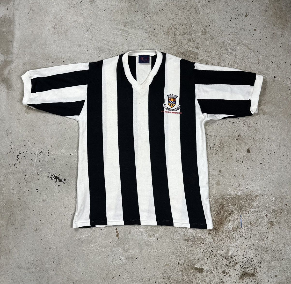 Vintage Vintage 90s St Mirren 1959 Cup Winners Jersey Tee Size US L / EU 52-54 / 3 - 1 Thumbnail