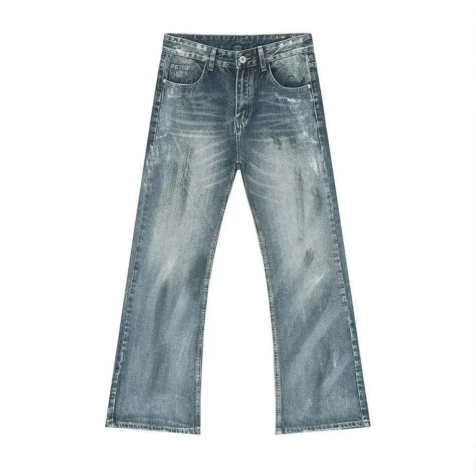 Japanese Brand Retro loose micro flared casual jeans Size US 32 / EU 48 - 5 Thumbnail