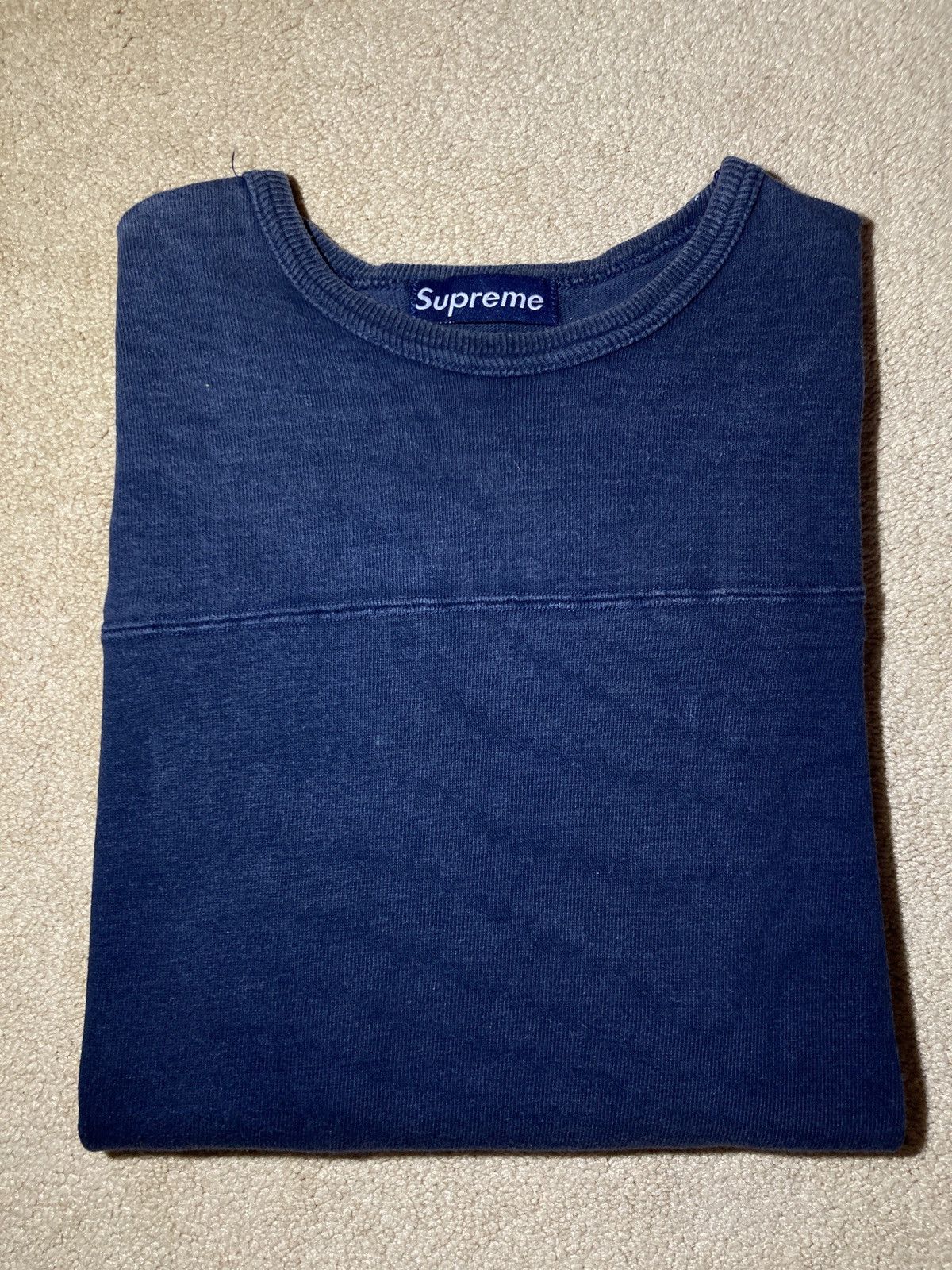 image of 1996 Supreme Athletic Top Military Navy Large 90S, Men's