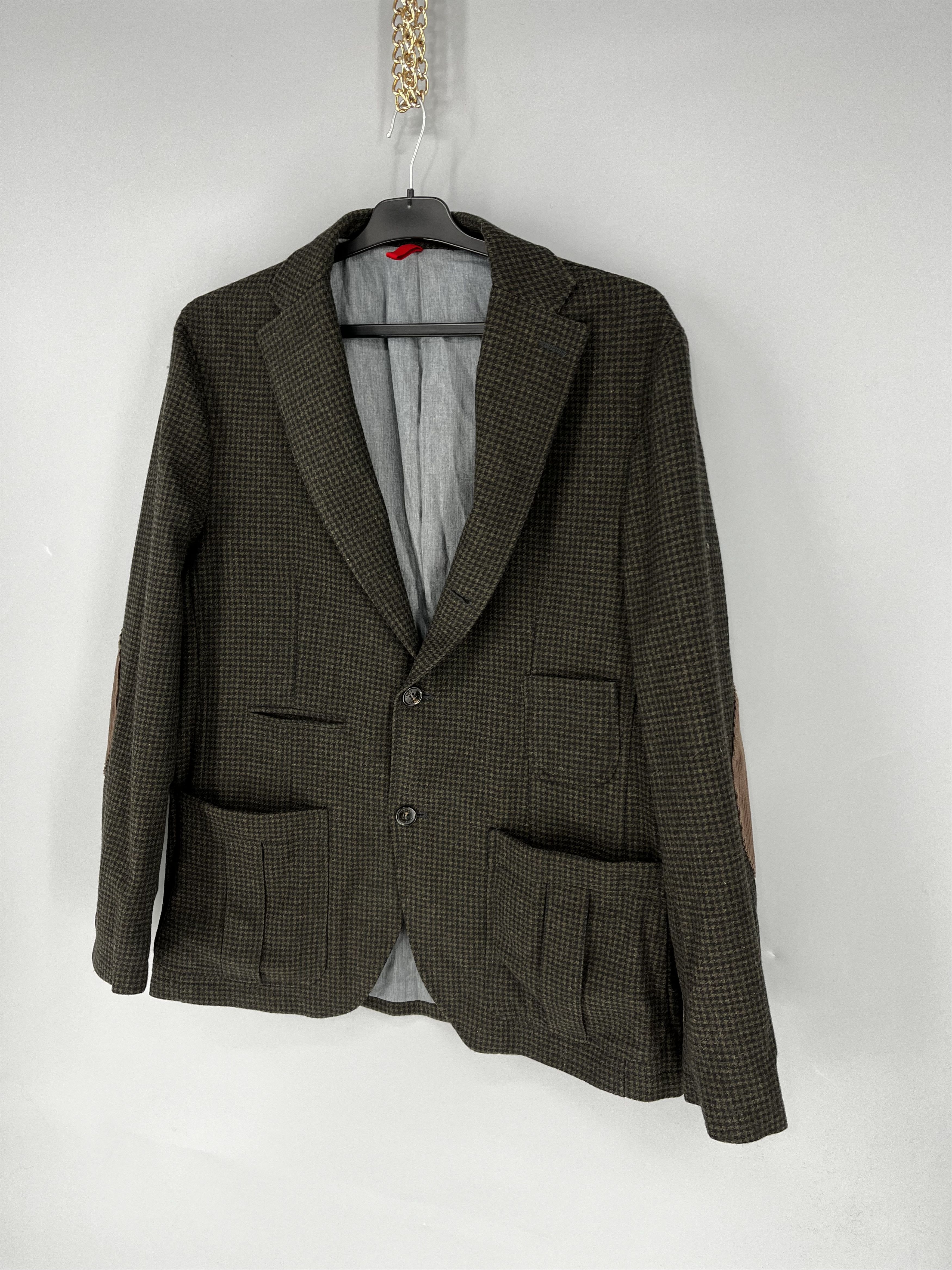 Cerruti 1881 Nano Cerruti Checkered Plaid Blazer Wool Coats Jacket Size 50S - 3 Thumbnail