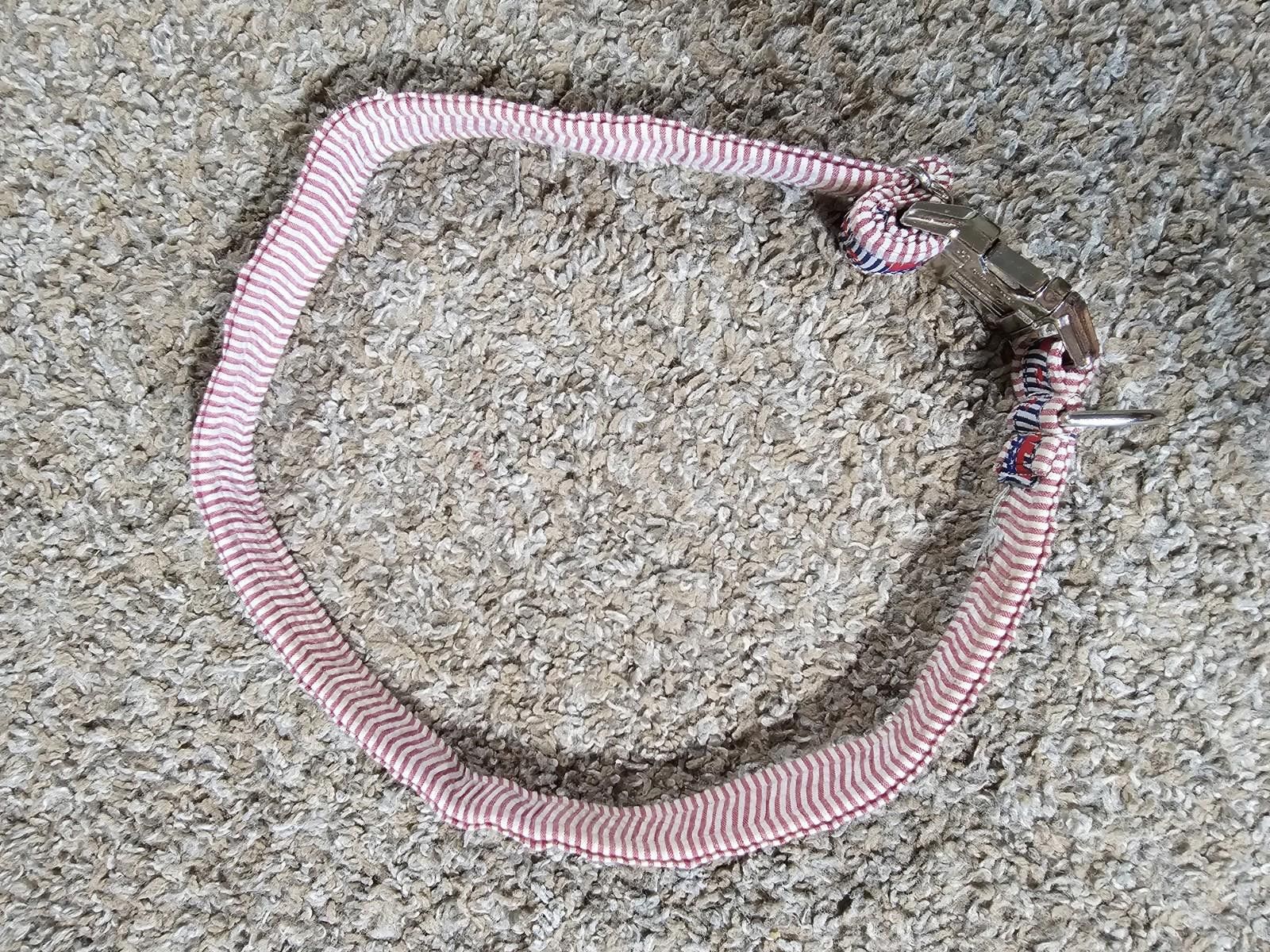 Other GOP Elephant dog collar Red White Blue Stripe Size ONE SIZE - 5 Thumbnail