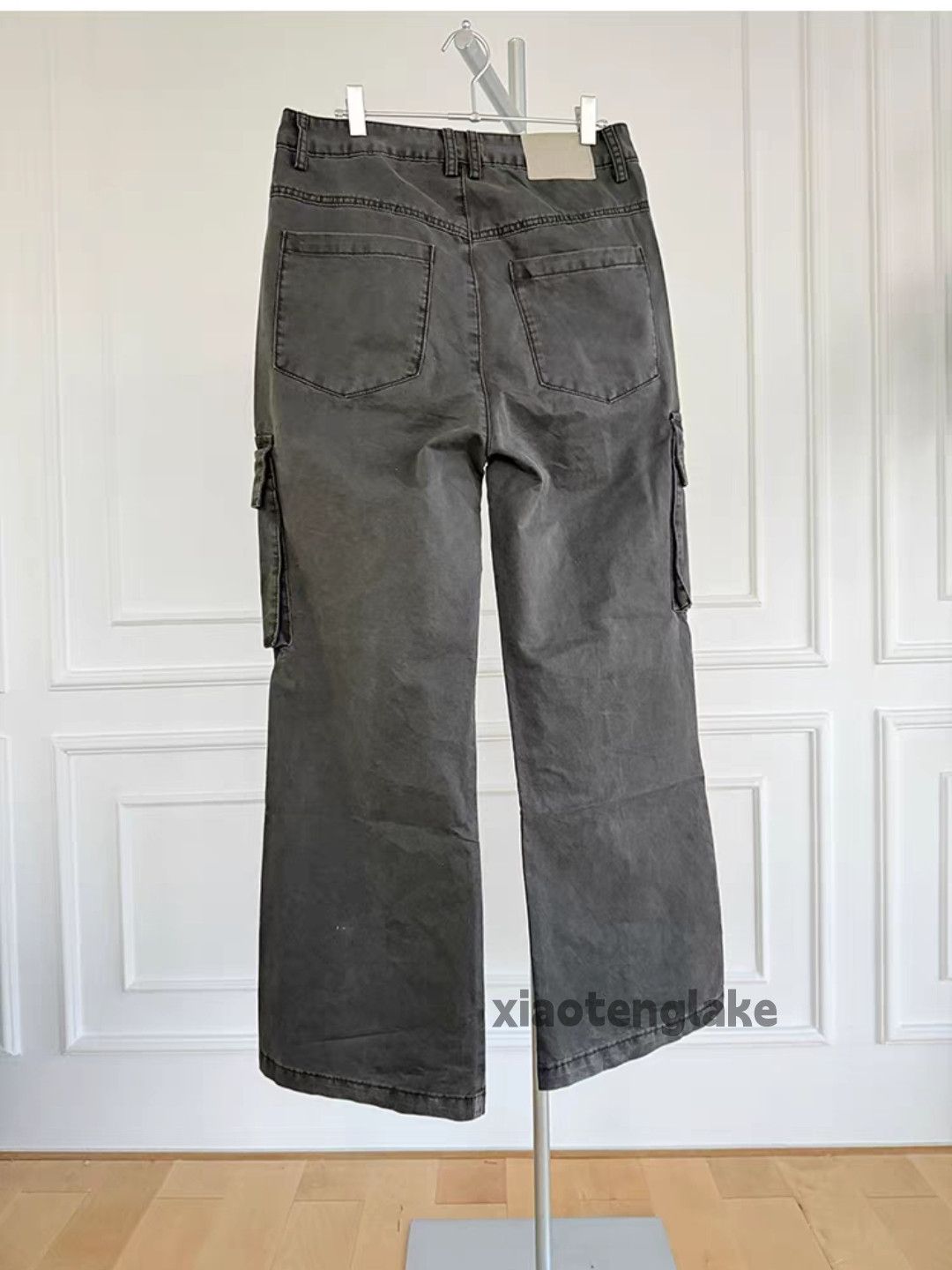 Vintage Unisex washed retro faded loose baggy pleated pants Size US 32 / EU 48 - 6 Thumbnail