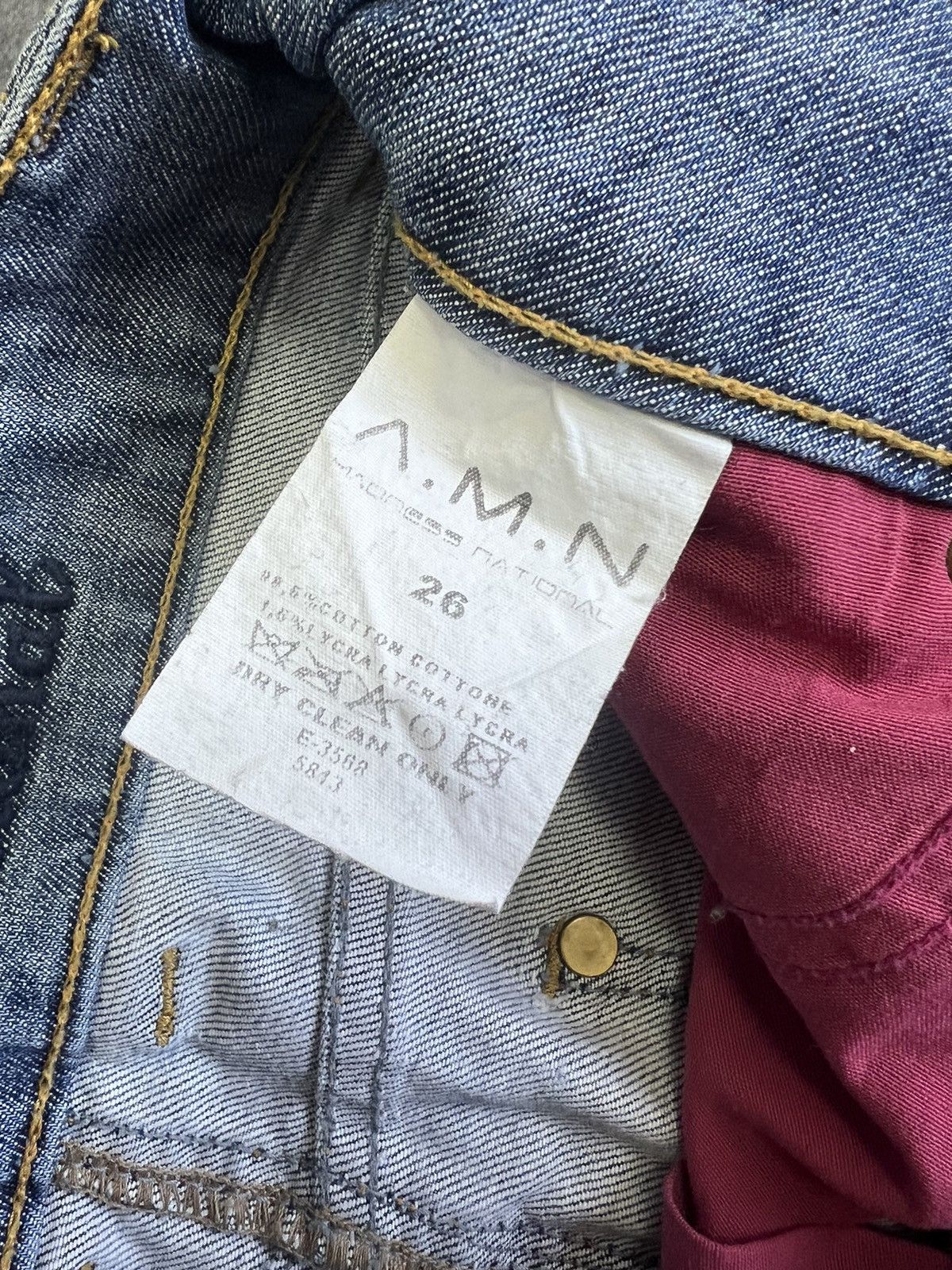 Hysteric Glamour × Vintage VINTAGE STARS Y2K AVANT GARDE MINI JEANS SKIRT Size 26" / US 2 / IT 38 - 9 Thumbnail